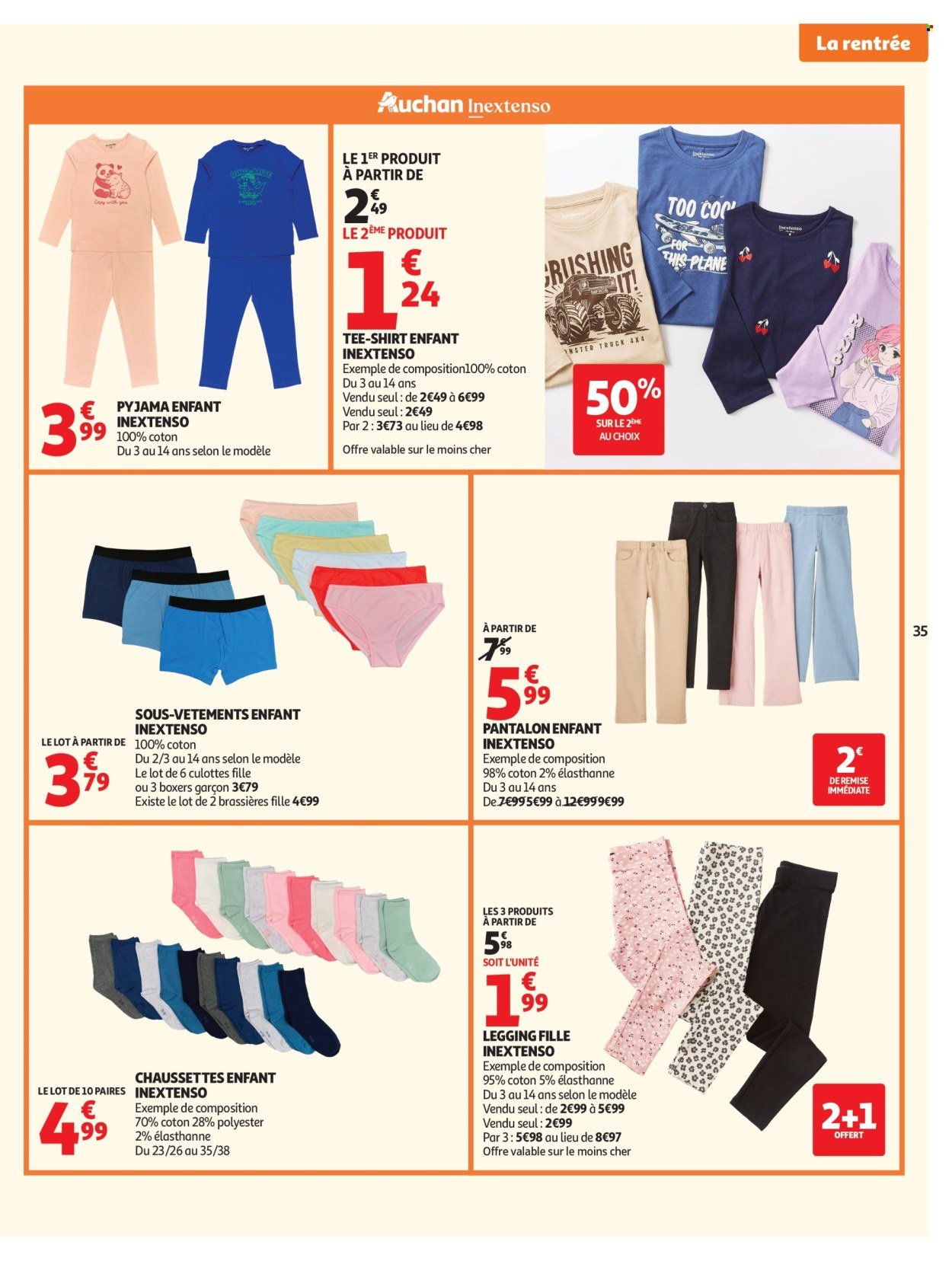Catalogue AUCHAN - Tops, Halles hypers