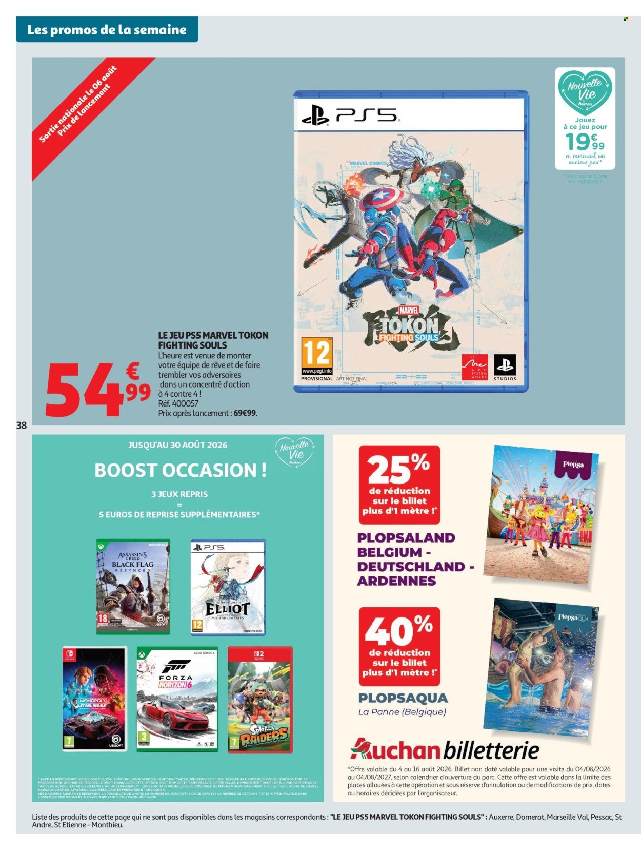 Catalogue AUCHAN - Tops, Halles hypers