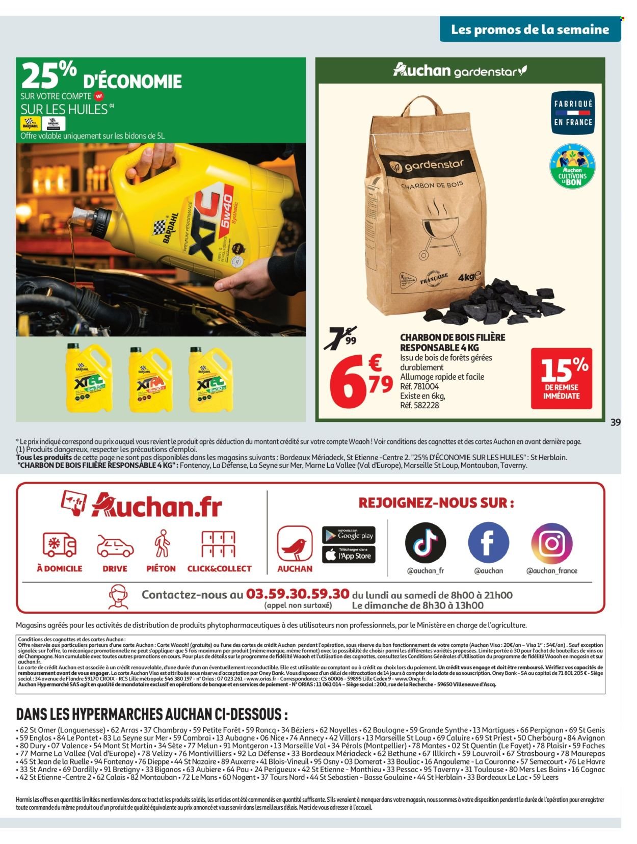 Catalogue AUCHAN - Tops, Halles hypers