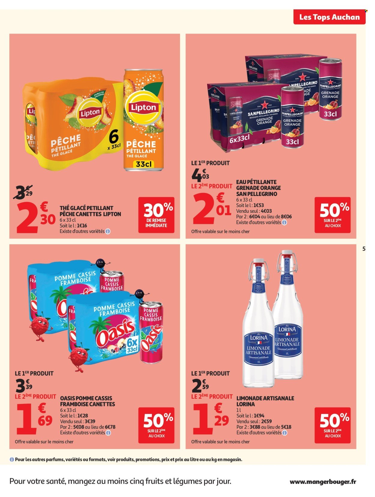 Catalogue AUCHAN - Tops, Halles hypers