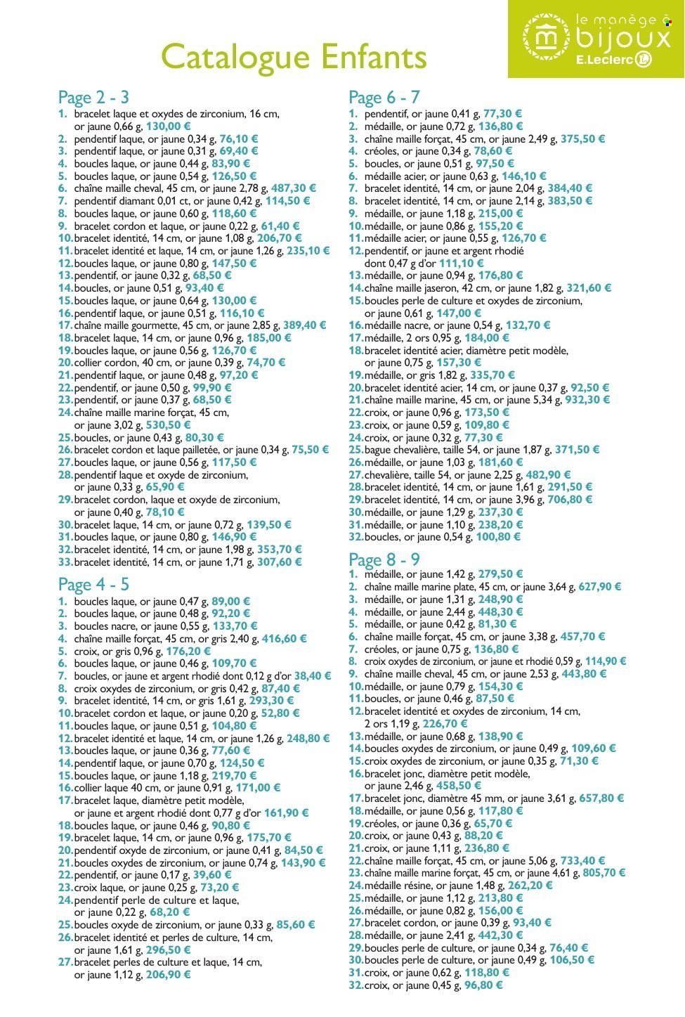 Catalogue E.LECLERC - ENFANTS