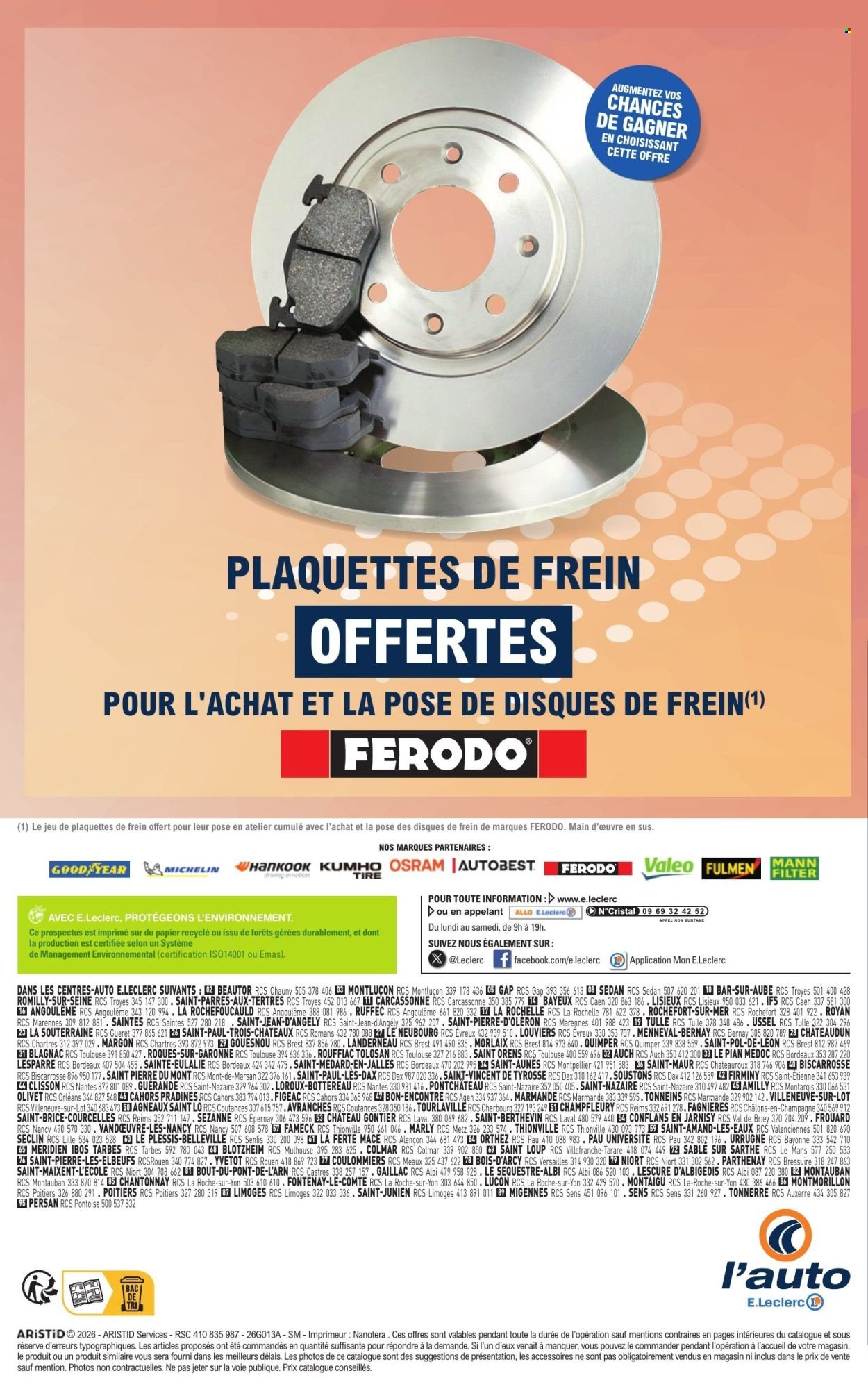 Catalogue E.LECLERC - JEU ANNIVERSAIRE