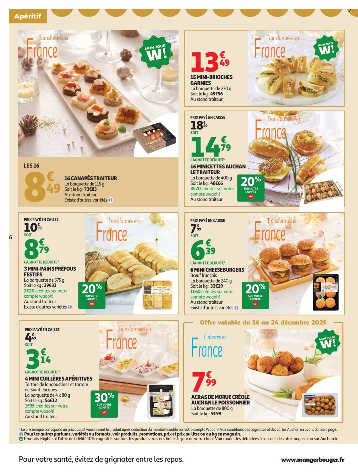 Catalogue AUCHAN - Sélection gourmet (2025-12-16 - 2025-12-31)