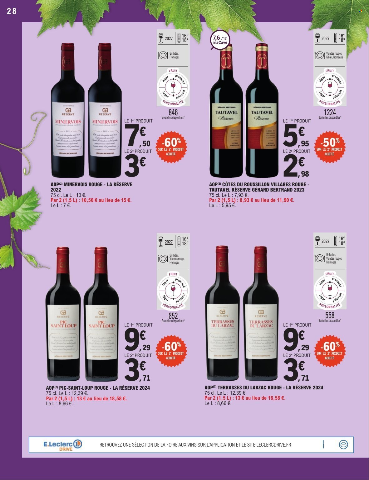 Catalogue E.LECLERC - FOIRE AUX VINS DE PRINTEMPS (2026-03-24 - 2026-04-04)