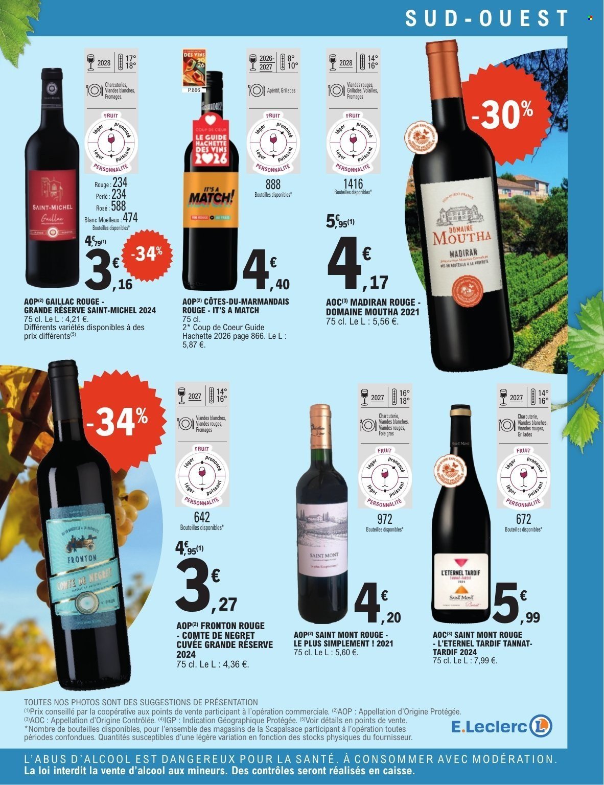 Catalogue E.LECLERC - FOIRE AUX VINS DE PRINTEMPS (2026-03-24 - 2026-04-04)