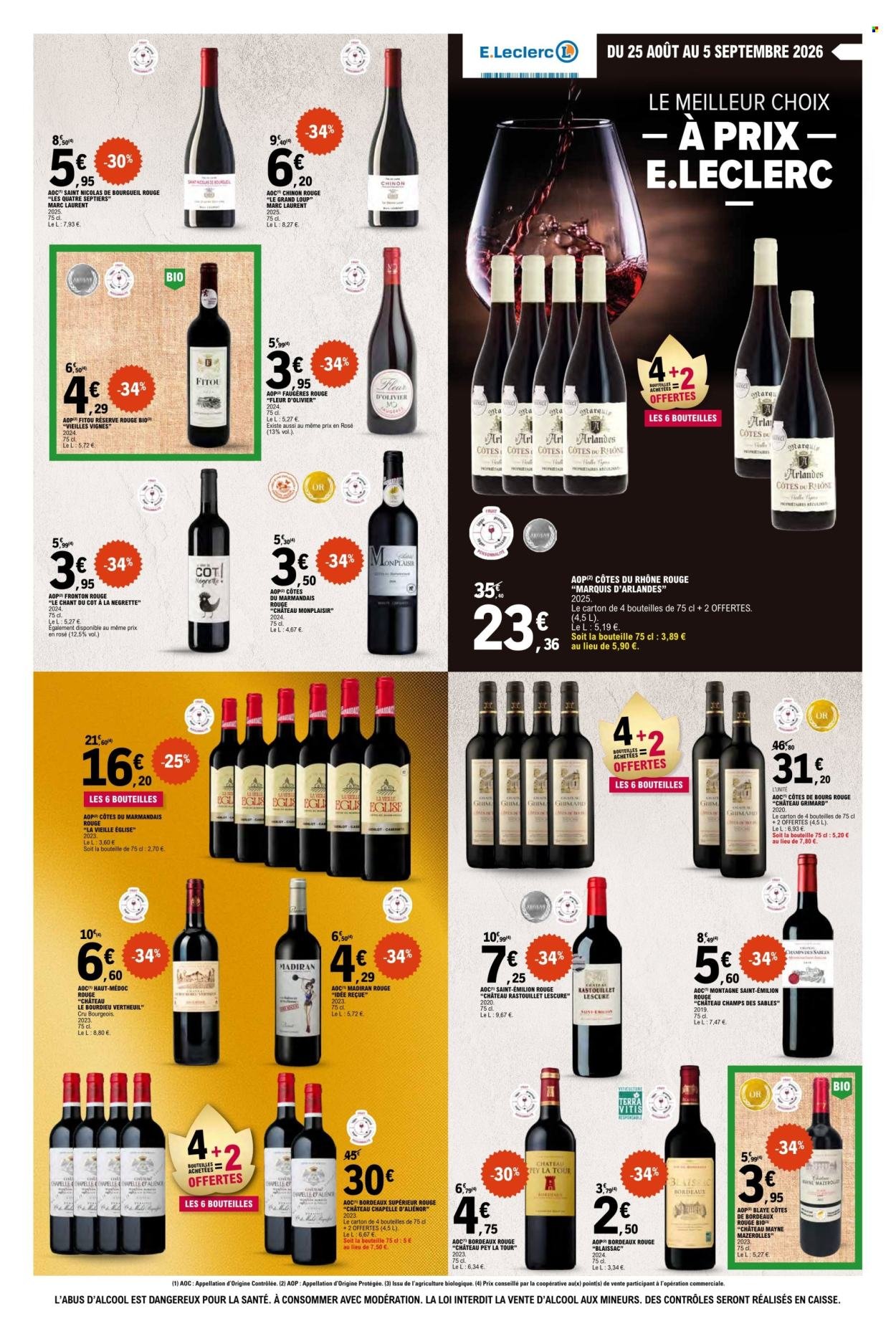 Catalogue E.LECLERC - Vins 4+2