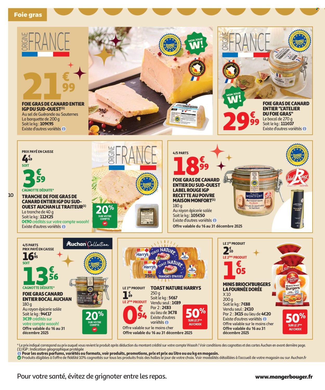 Catalogue AUCHAN - Sélection gourmet (2025-12-16 - 2025-12-31)