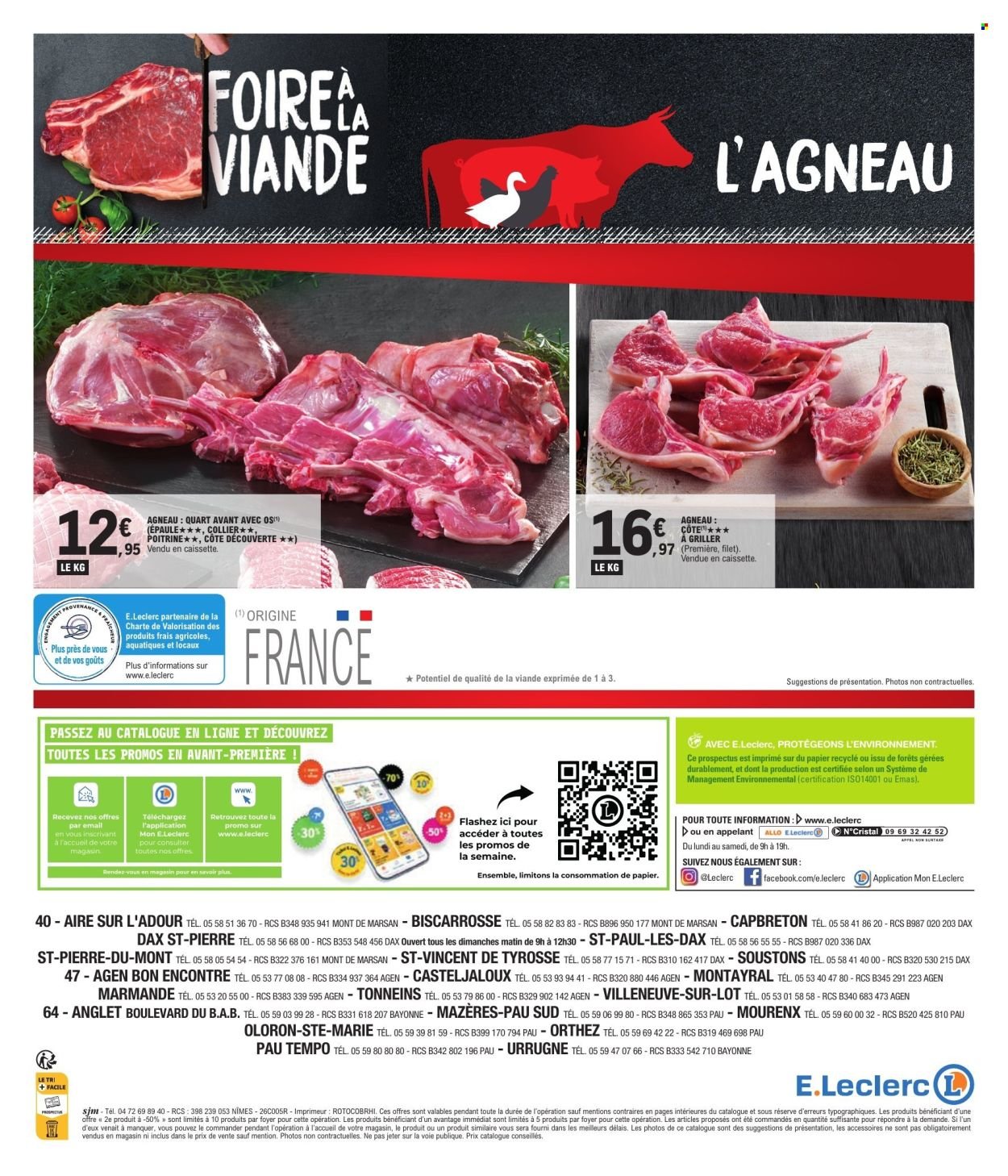Catalogue E.LECLERC - FOIRE A LA VIANDE