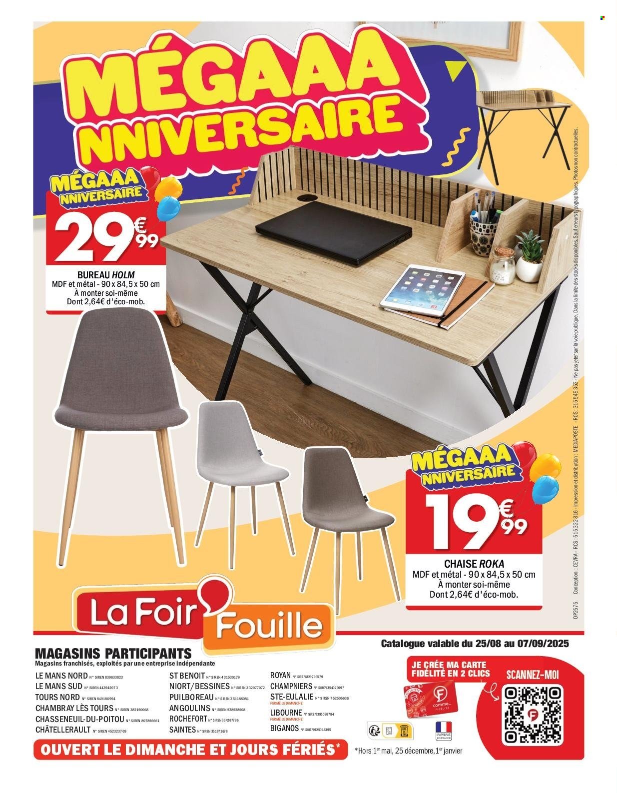 Catalogue LA FOIR'FOUILLE - Du lundi 25 août 2025 (2025-08-25 - 2025-09-07)