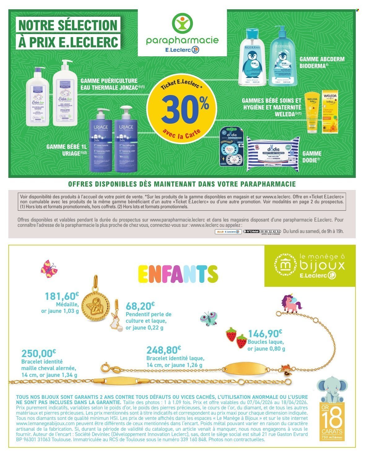 Catalogue E.LECLERC - BEBE (2026-04-07 - 2026-04-18)