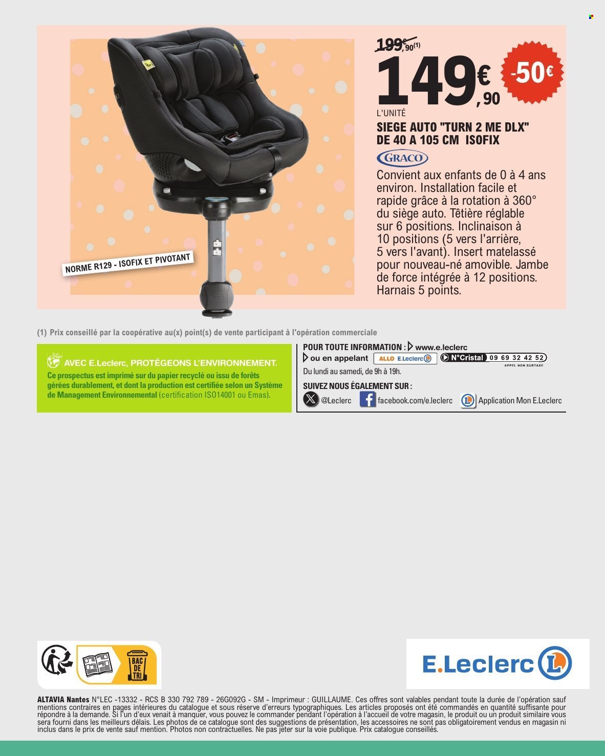 Catalogue E.LECLERC - BEBE (2026-04-07 - 2026-04-18)