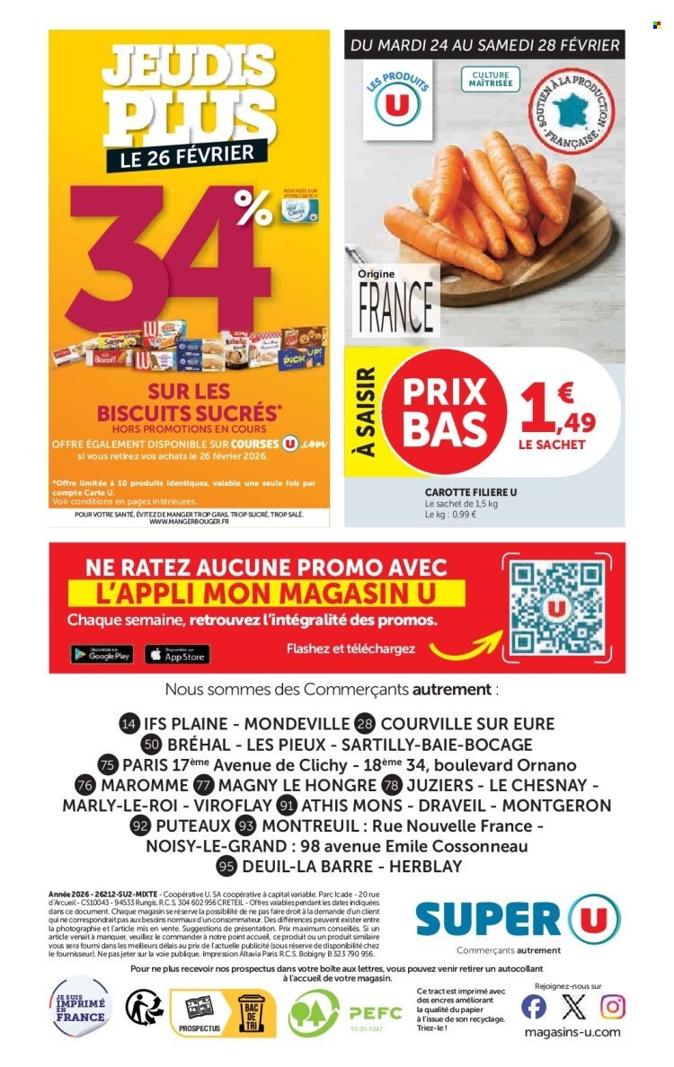 Catalogue SUPER U - Les prix bas de la semaine