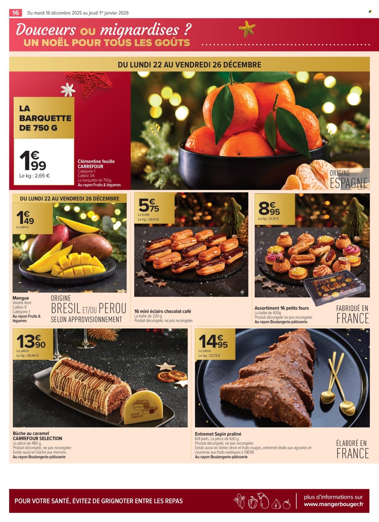 Catalogue CARREFOUR CONTACT - UN NOËL POUR TOUS LES GOÛTS (2025-12-16 - 2026-01-01)