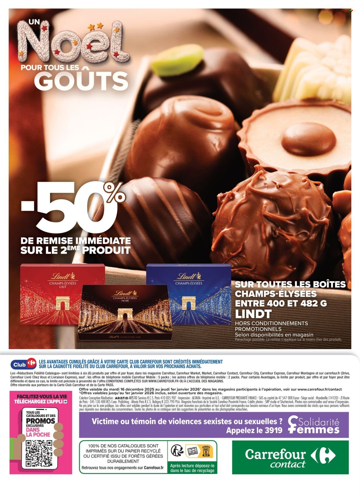 Catalogue CARREFOUR CONTACT - UN NOËL POUR TOUS LES GOÛTS (2025-12-16 - 2026-01-01)