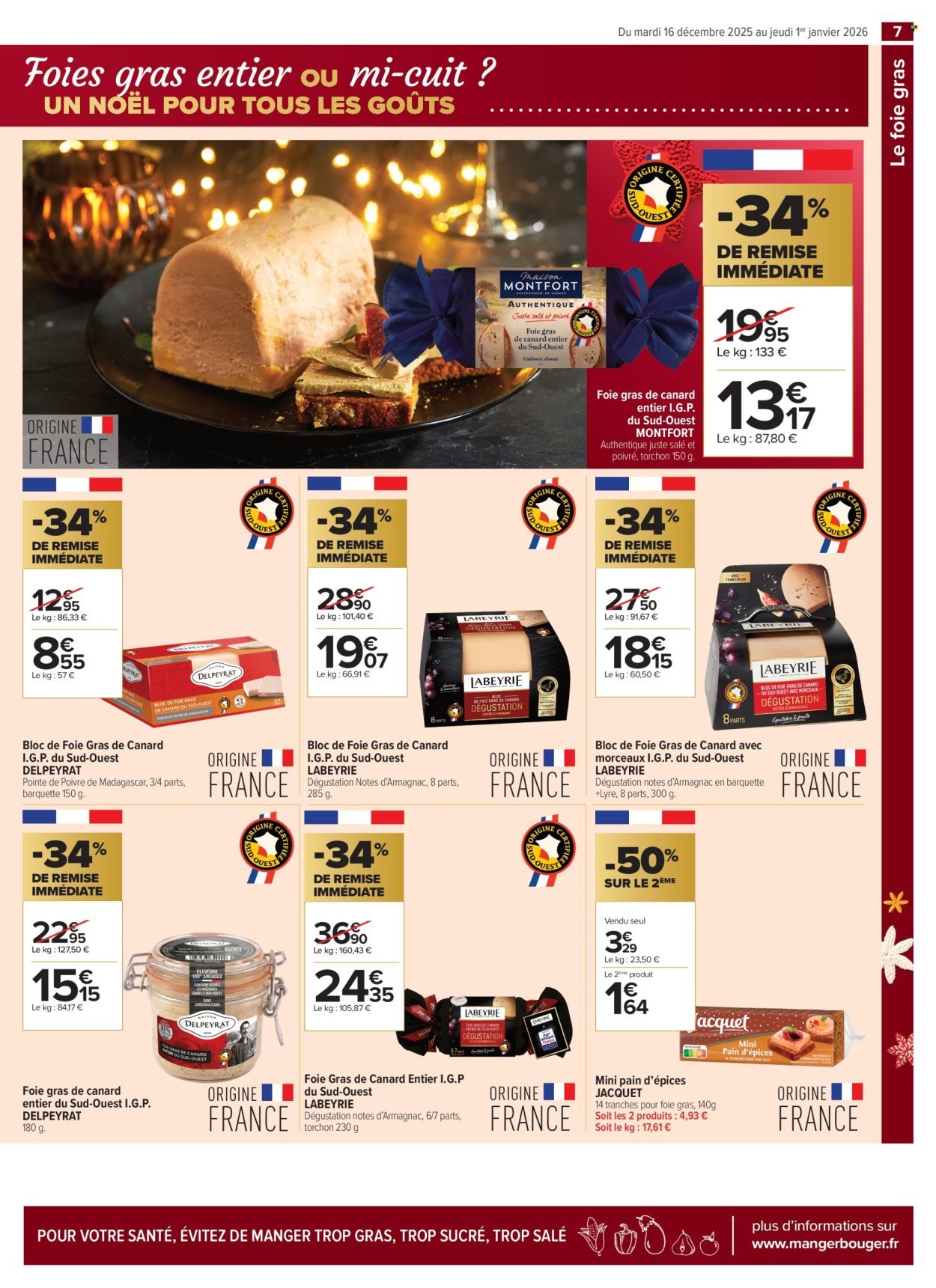 Catalogue CARREFOUR CONTACT - UN NOËL POUR TOUS LES GOÛTS (2025-12-16 - 2026-01-01)
