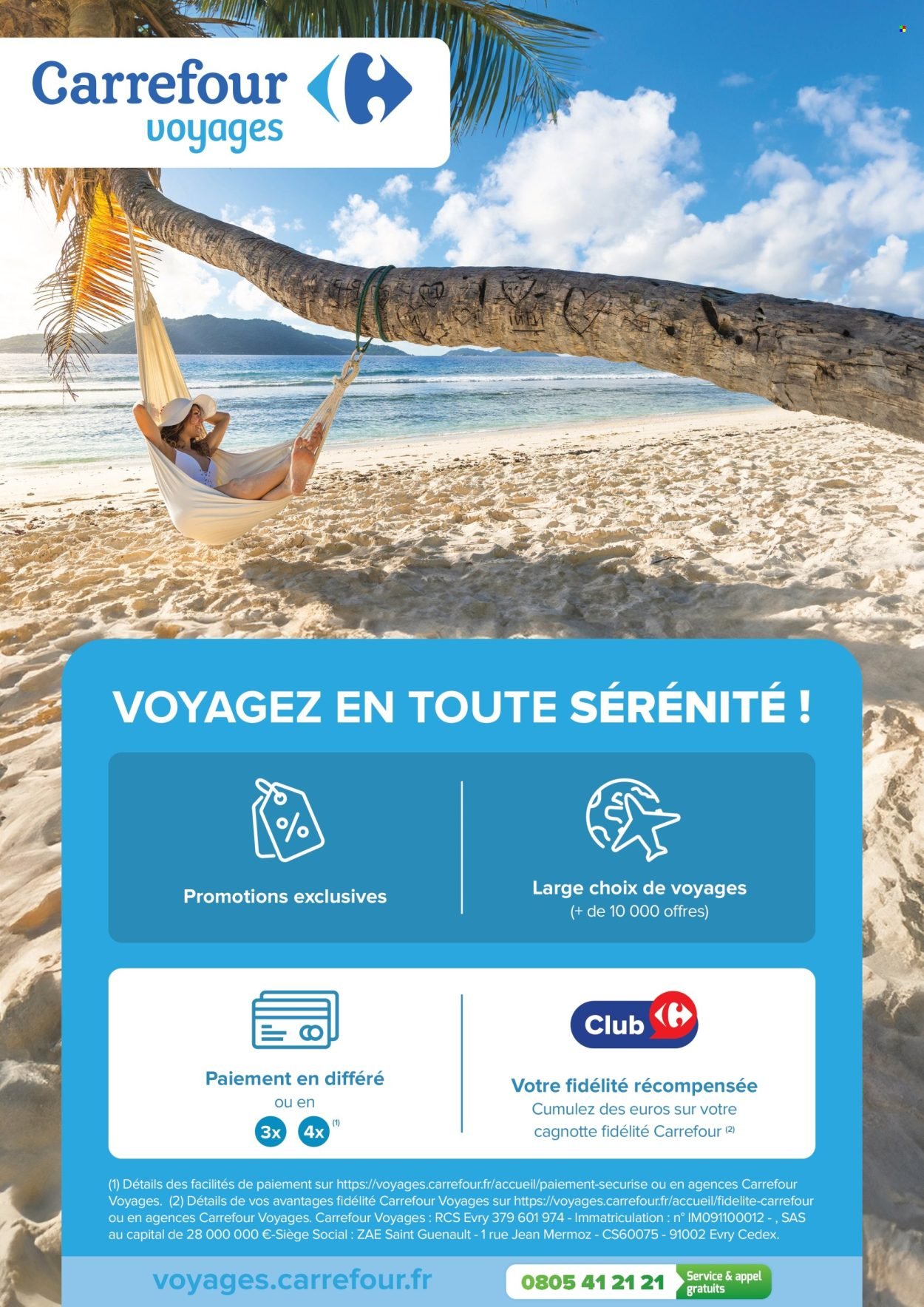 Catalogue CARREFOUR - RÉSERVEZ TÔT VOS VACANCES PRINTEMPS / ÉTÉ (2026-01-19 - 2026-02-01)