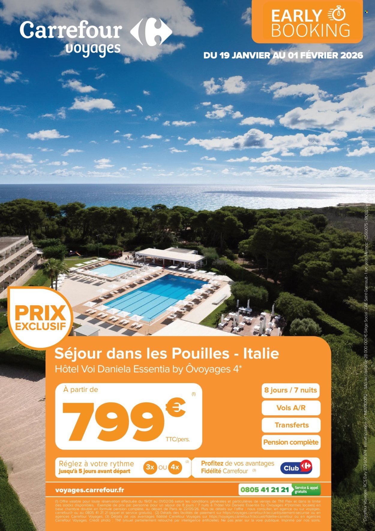 Catalogue CARREFOUR - RÉSERVEZ TÔT VOS VACANCES PRINTEMPS / ÉTÉ (2026-01-19 - 2026-02-01)