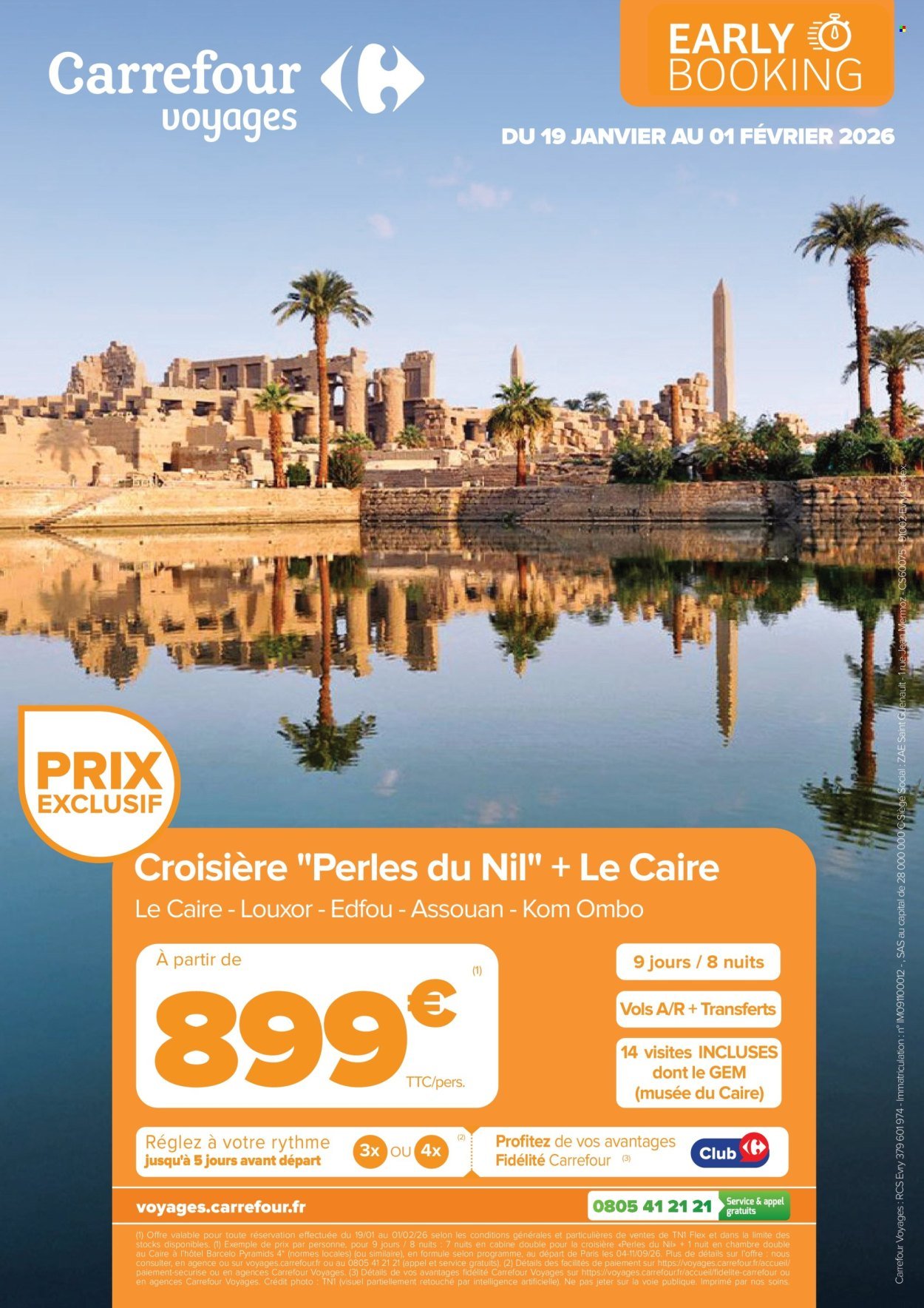 Catalogue CARREFOUR - RÉSERVEZ TÔT VOS VACANCES PRINTEMPS / ÉTÉ (2026-01-19 - 2026-02-01)
