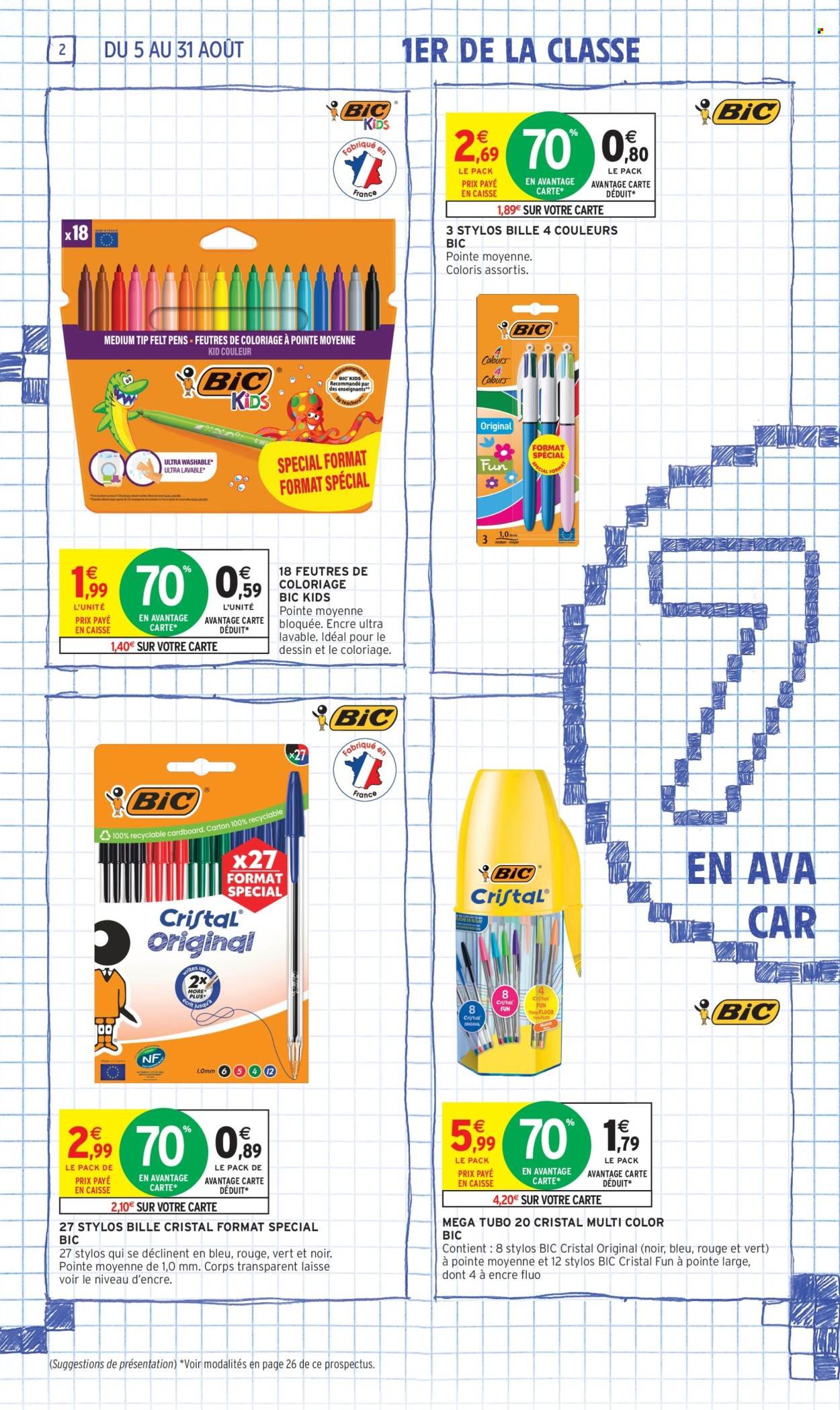Catalogue INTERMARCHÉ - 70% en avantage carte sur une sélection rentrée des classes (2025-08-05 - 2025-08-31)