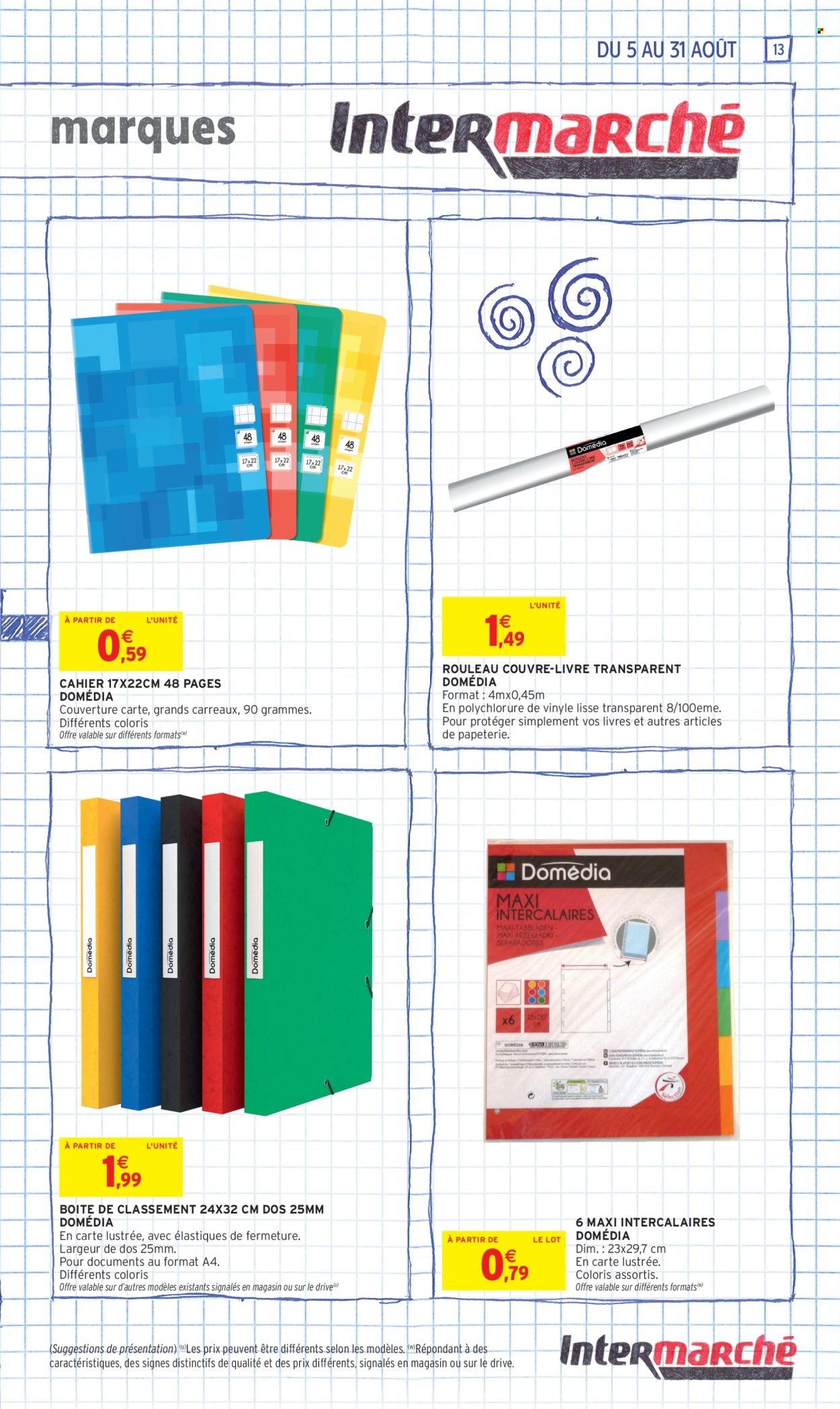 Catalogue INTERMARCHÉ - 70% en avantage carte sur une sélection rentrée des classes (2025-08-05 - 2025-08-31)