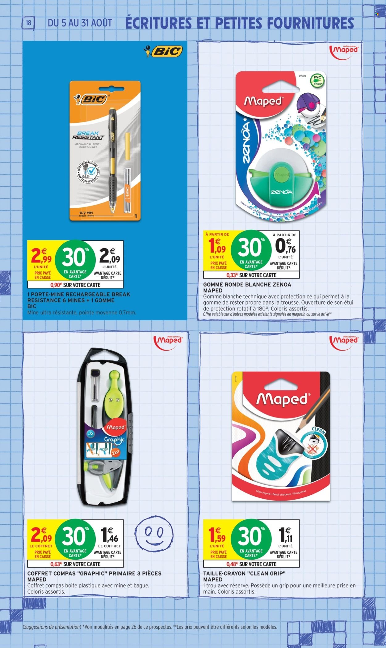 Catalogue INTERMARCHÉ - 70% en avantage carte sur une sélection rentrée des classes (2025-08-05 - 2025-08-31)