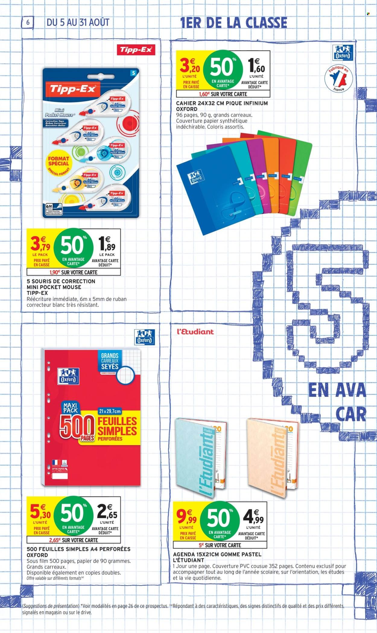Catalogue INTERMARCHÉ - 70% en avantage carte sur une sélection rentrée des classes (2025-08-05 - 2025-08-31)
