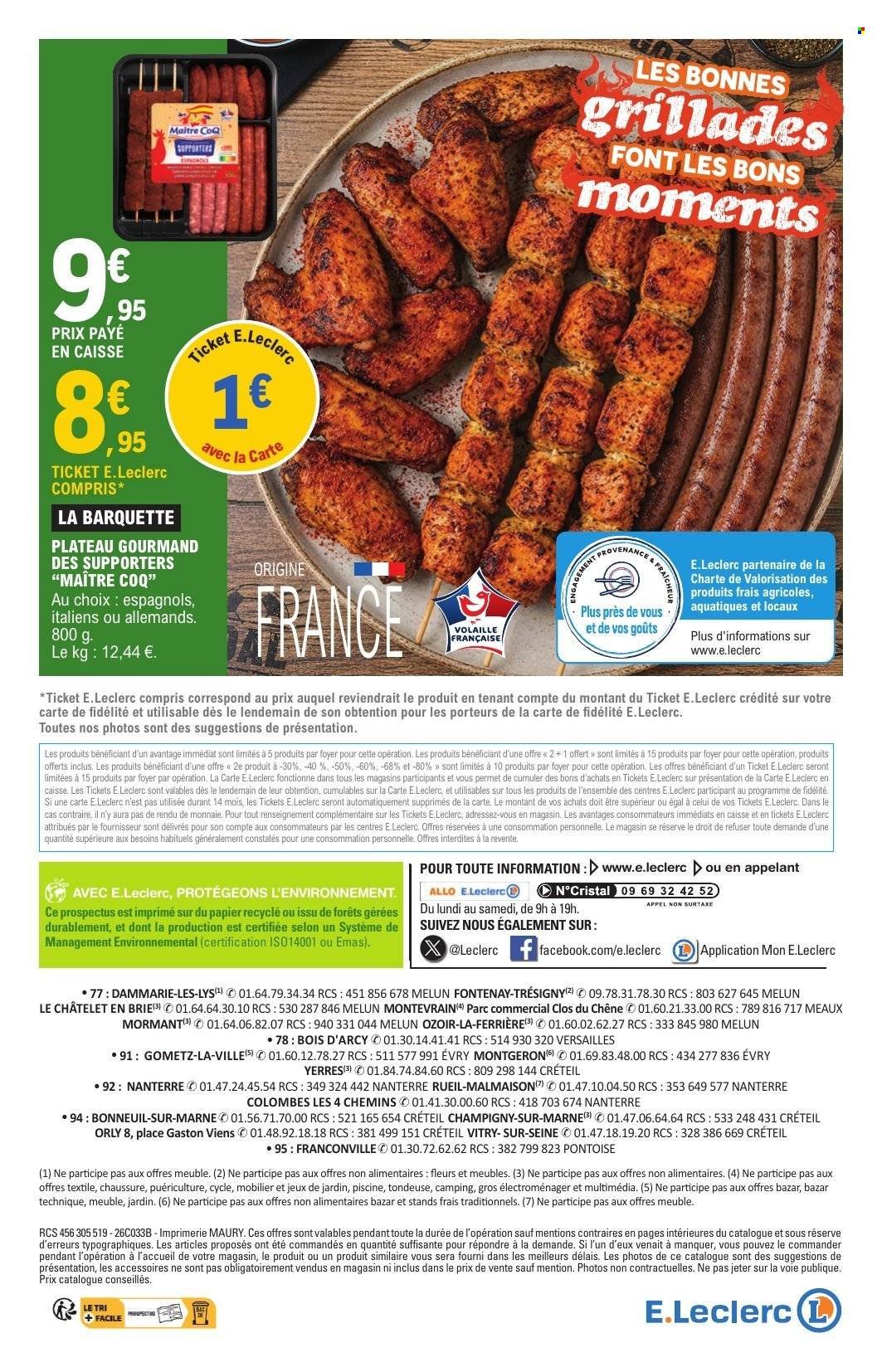 Catalogue E.LECLERC - SPECIAL BBQ