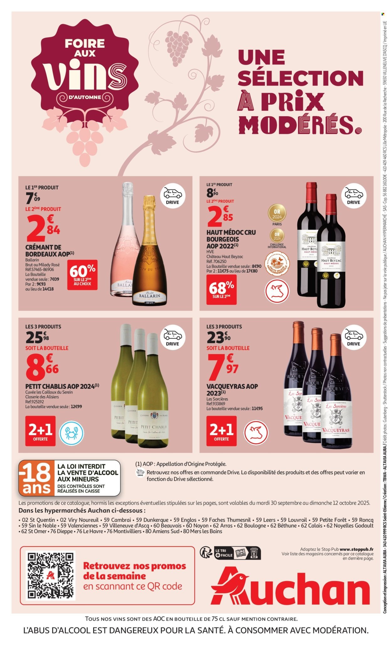 Catalogue AUCHAN - Foire aux Vins d'Automne (2025-09-30 - 2025-10-12)