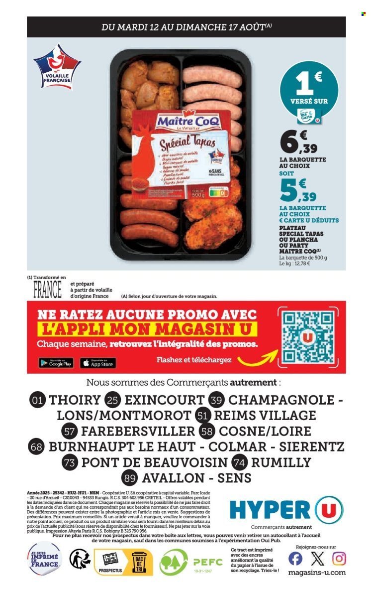 Catalogue HYPER U - Les prix bas de la semaine (2025-08-12 - 2025-08-24)