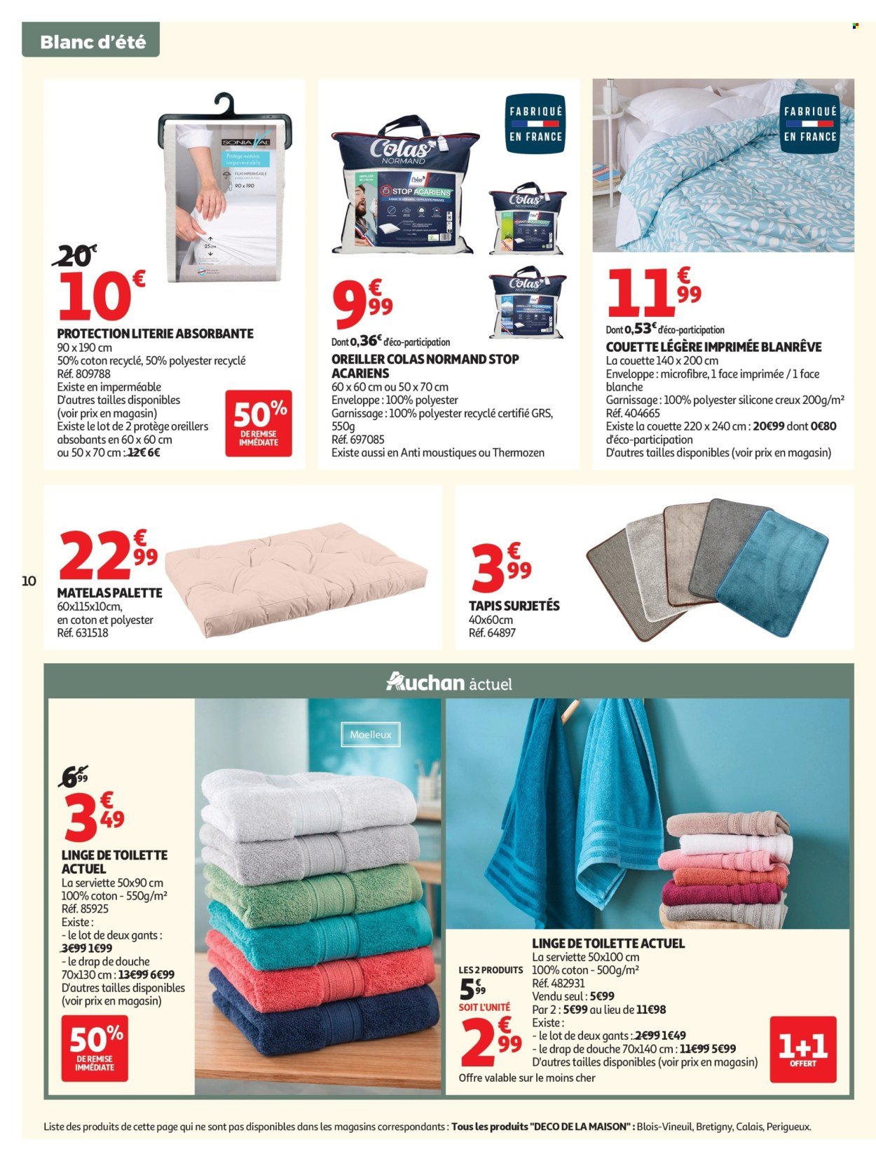 Catalogue AUCHAN - Linge de maison & déco