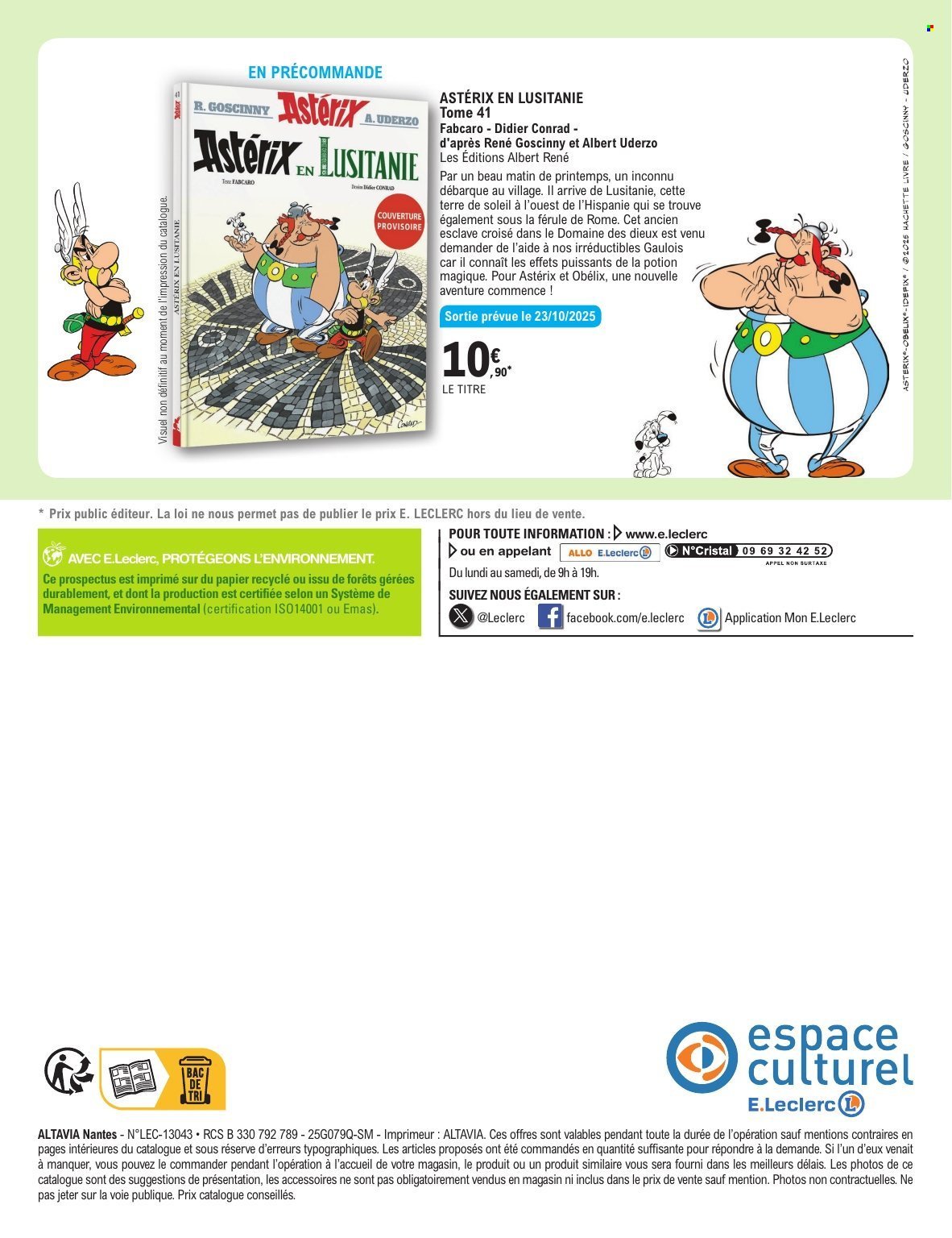 Catalogue E.LECLERC - GUIDE BD