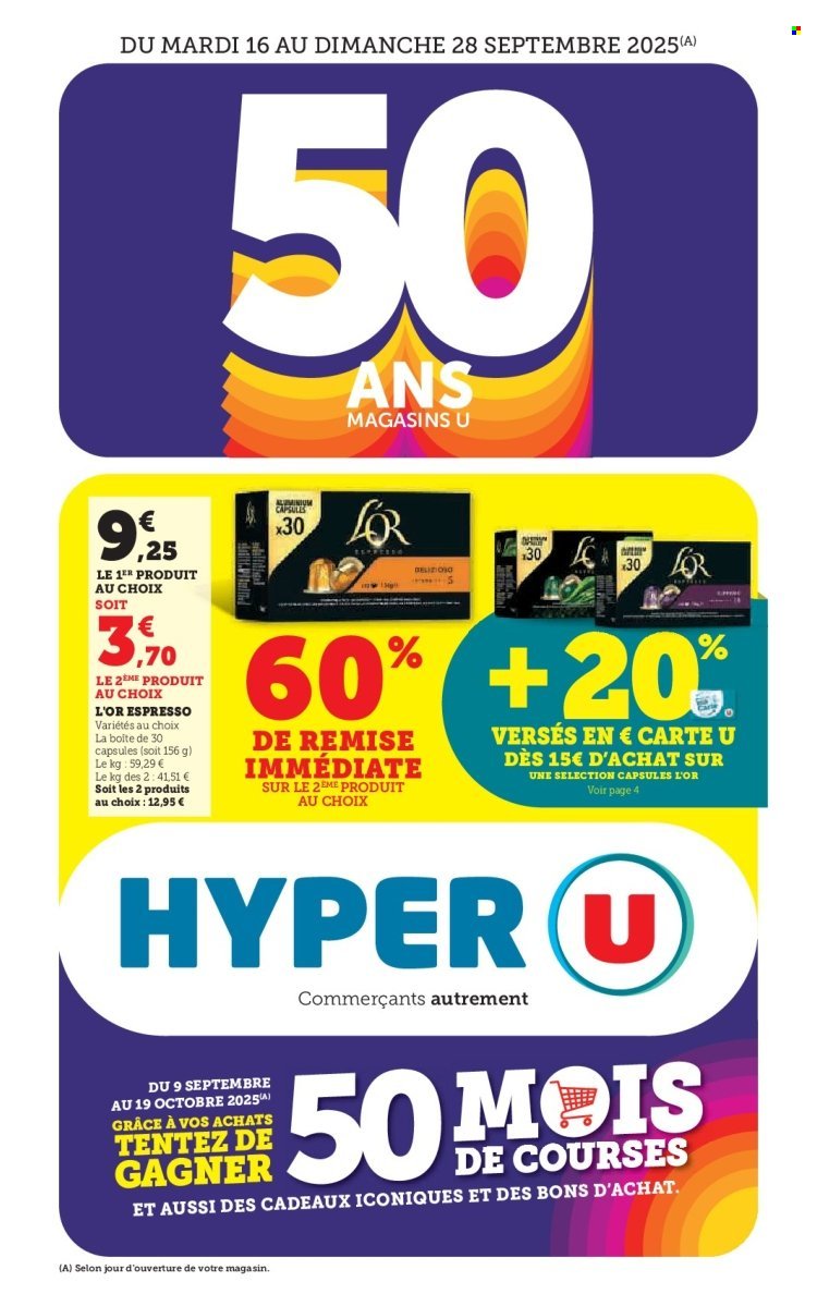Catalogue HYPER U - Les prix bas de la semaine (2025-09-16 - 2025-09-28)