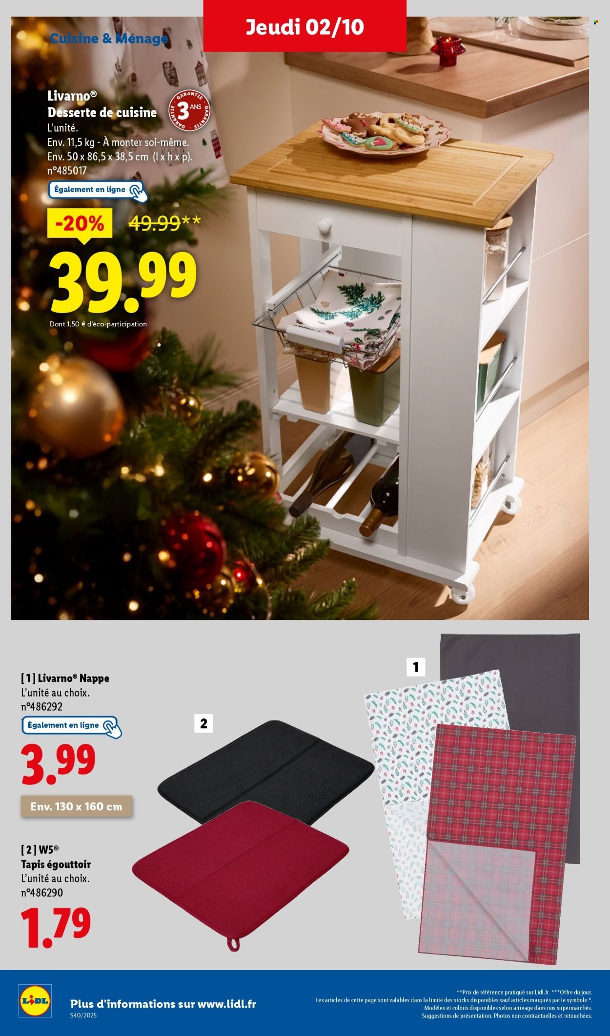 Catalogue LIDL - Les promos de la semaine (2025-10-02 - 2025-10-08)