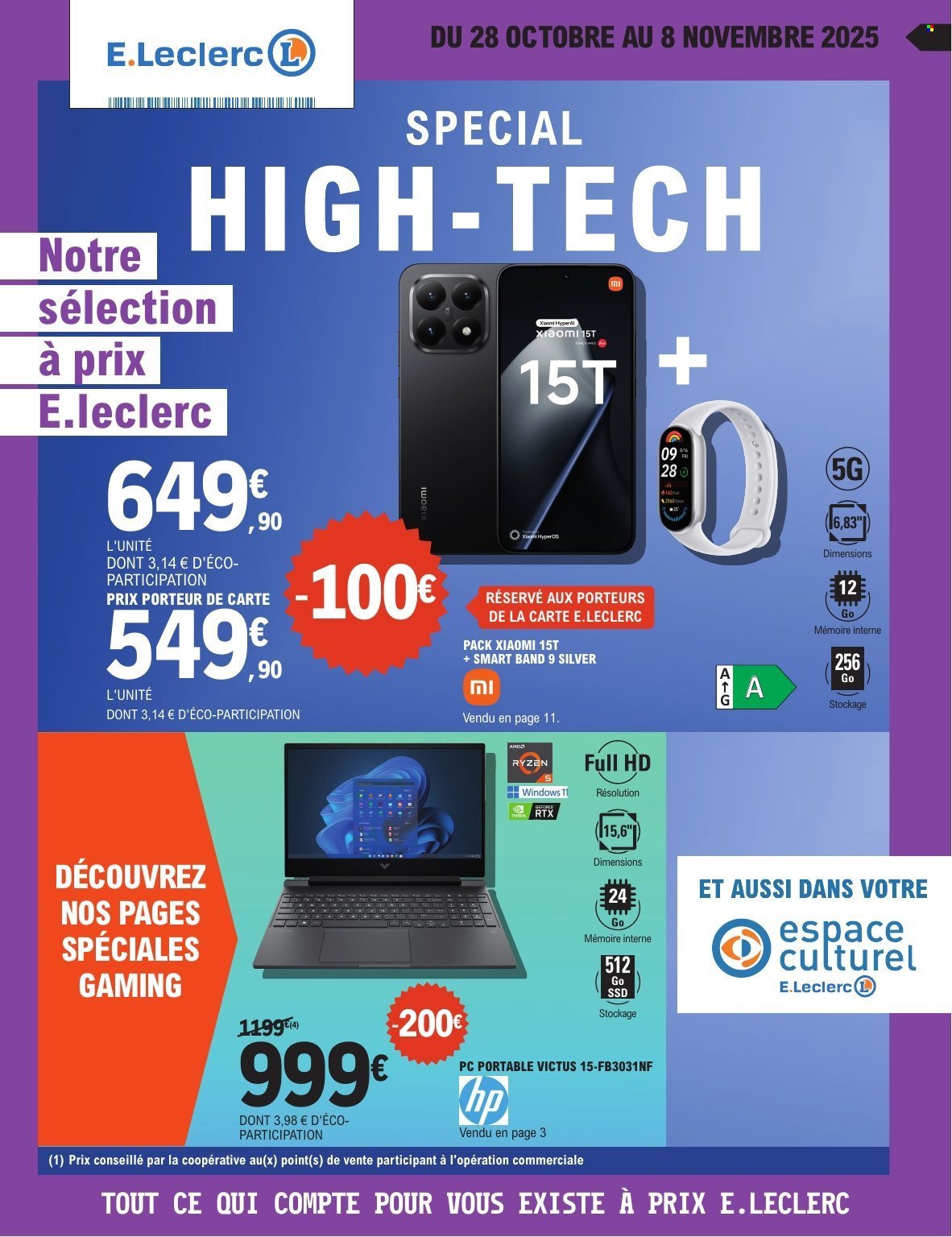 Catalogue E.LECLERC - HIGH-TECH GAMING & UNIVERS CONNECTE