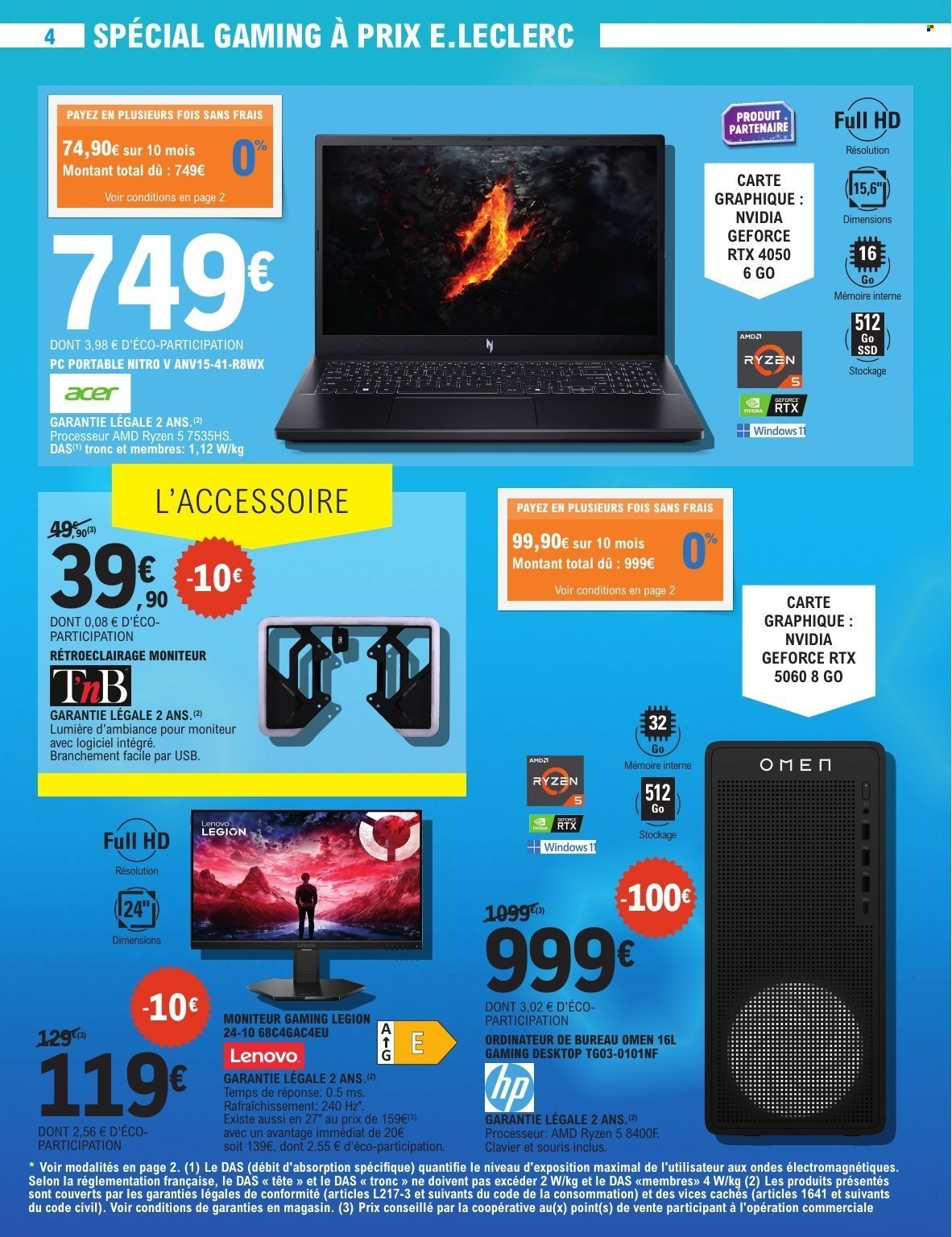 Catalogue E.LECLERC - HIGH-TECH GAMING & UNIVERS CONNECTE