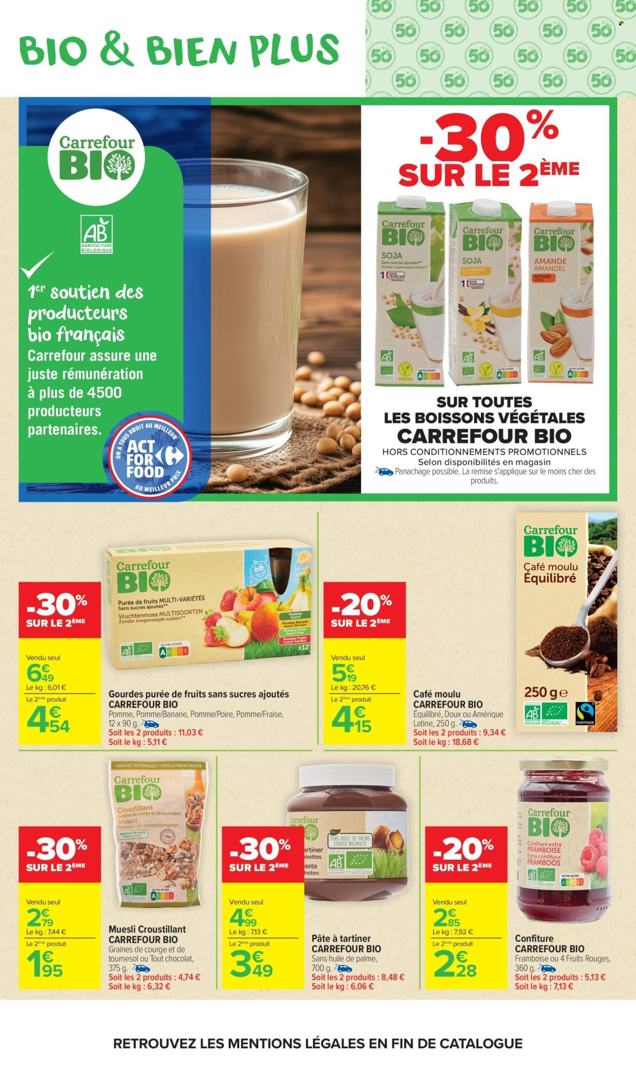 Catalogue CARREFOUR MARKET - AVEC LE CLUB CARREFOUR GOÛTEZ AU BIO LE MOINS CHER DE FRANCE