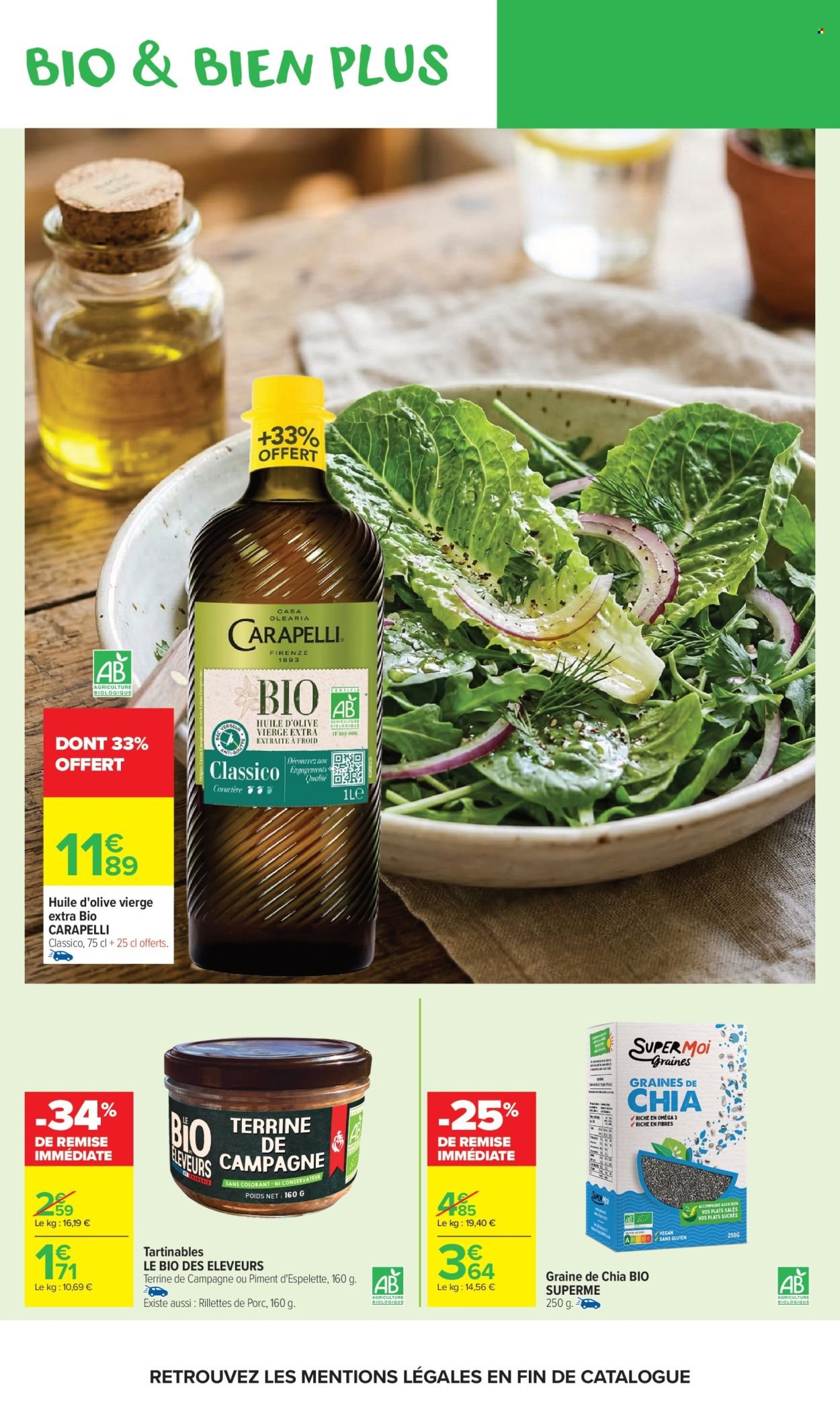Catalogue CARREFOUR MARKET - AVEC LE CLUB CARREFOUR GOÛTEZ AU BIO LE MOINS CHER DE FRANCE