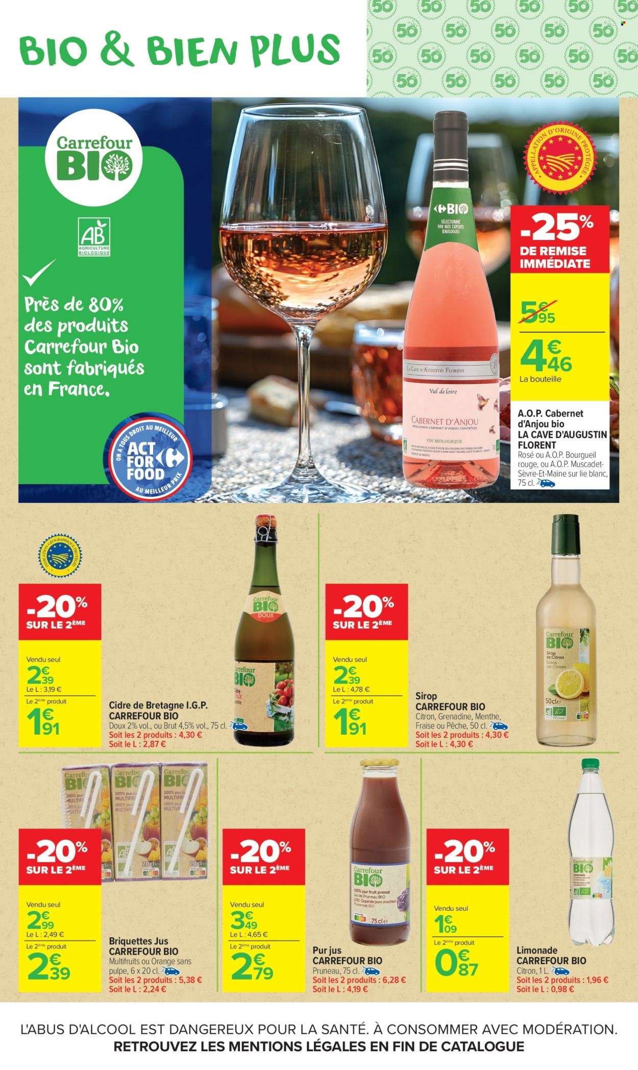 Catalogue CARREFOUR MARKET - AVEC LE CLUB CARREFOUR GOÛTEZ AU BIO LE MOINS CHER DE FRANCE