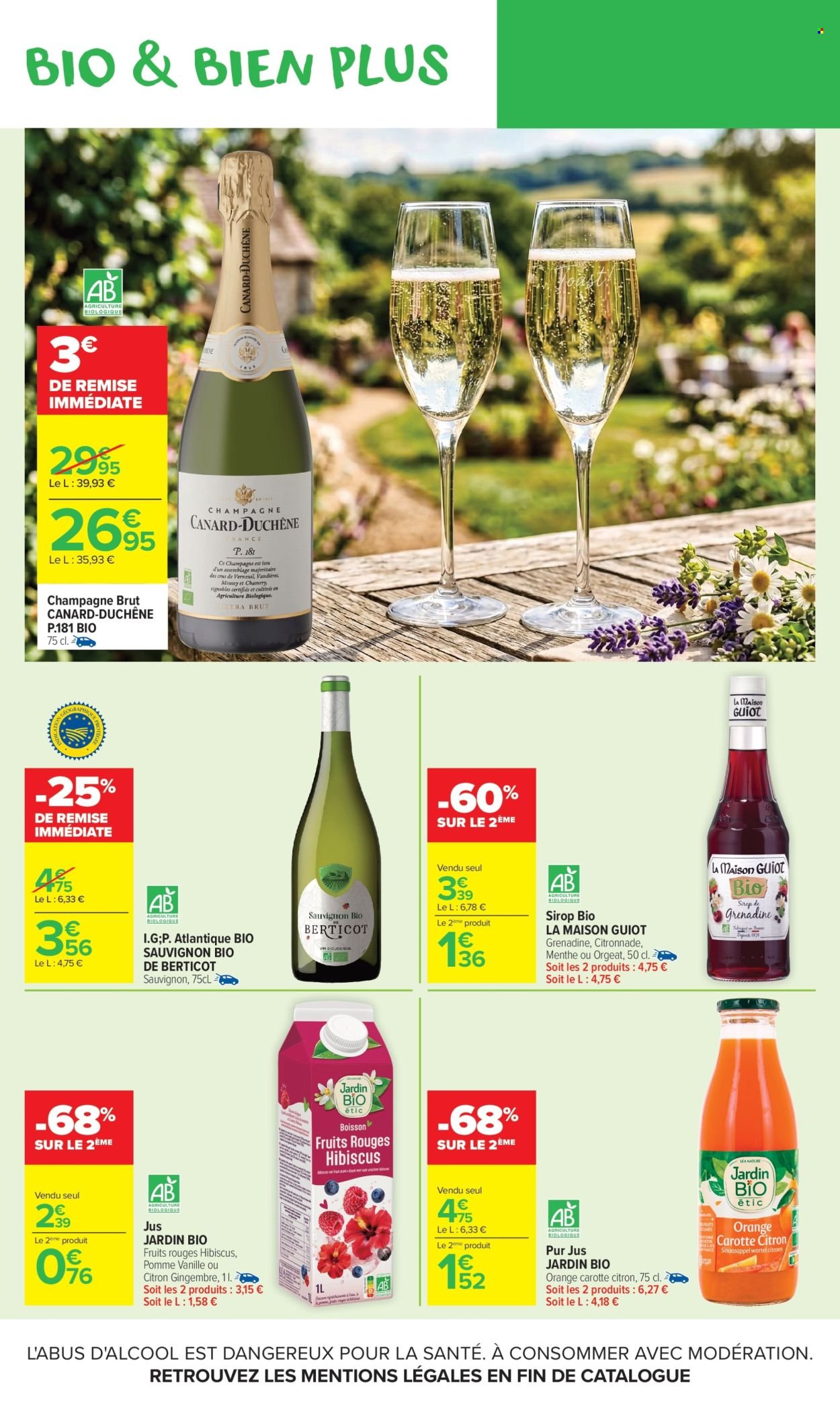 Catalogue CARREFOUR MARKET - AVEC LE CLUB CARREFOUR GOÛTEZ AU BIO LE MOINS CHER DE FRANCE