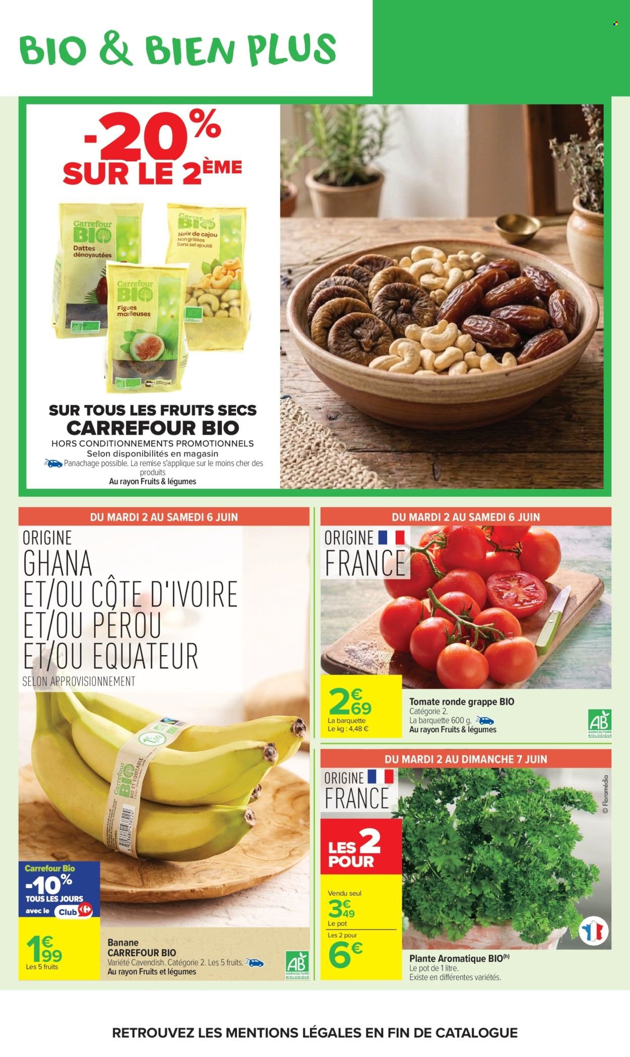 Catalogue CARREFOUR MARKET - AVEC LE CLUB CARREFOUR GOÛTEZ AU BIO LE MOINS CHER DE FRANCE