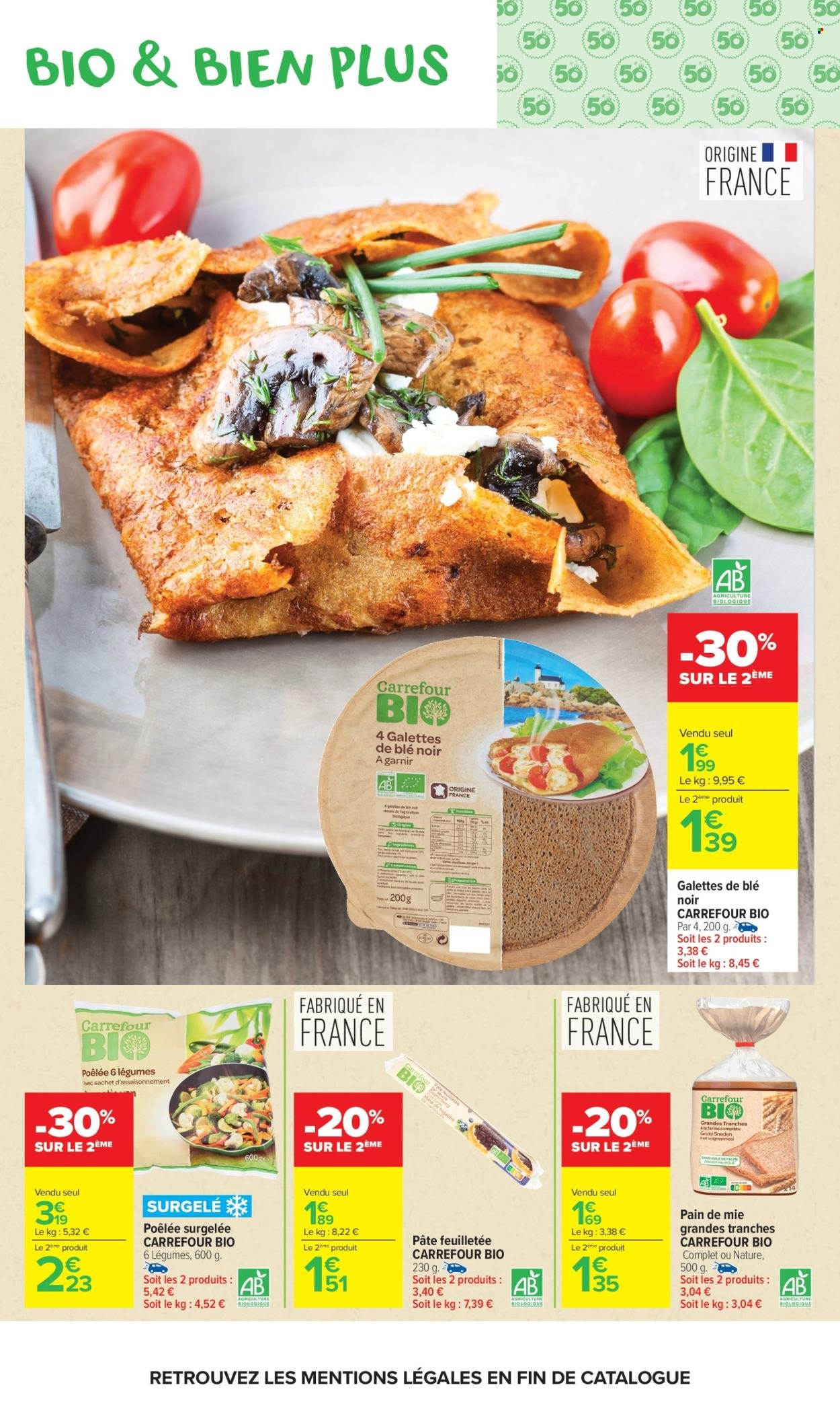 Catalogue CARREFOUR MARKET - AVEC LE CLUB CARREFOUR GOÛTEZ AU BIO LE MOINS CHER DE FRANCE