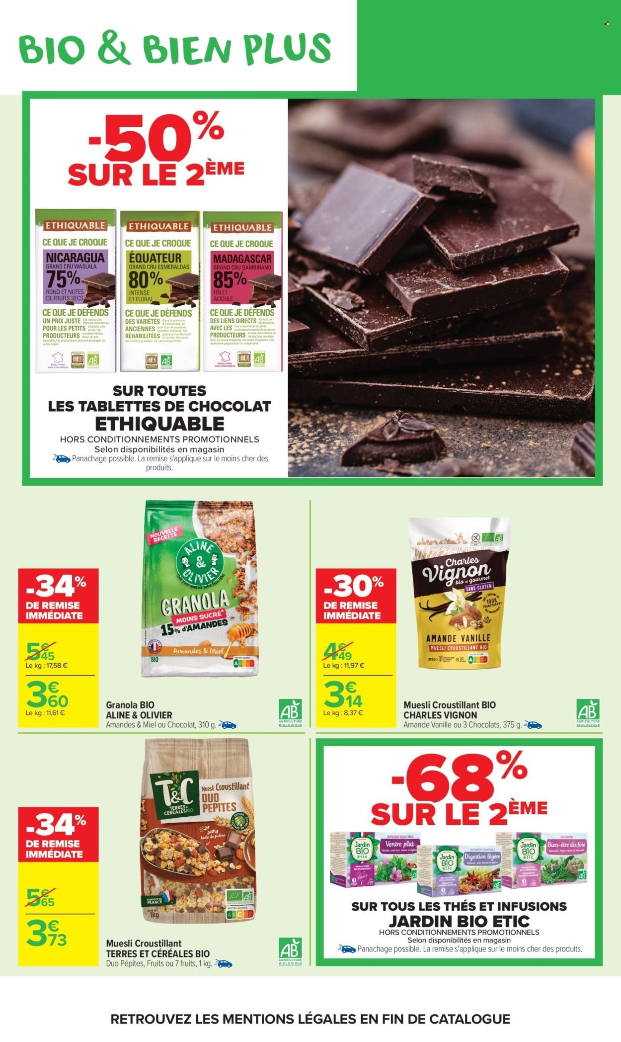 Catalogue CARREFOUR MARKET - AVEC LE CLUB CARREFOUR GOÛTEZ AU BIO LE MOINS CHER DE FRANCE