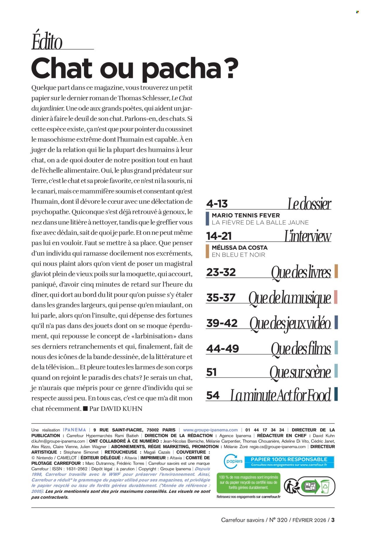 Catalogue CARREFOUR - A CHACUN SA CULTURE