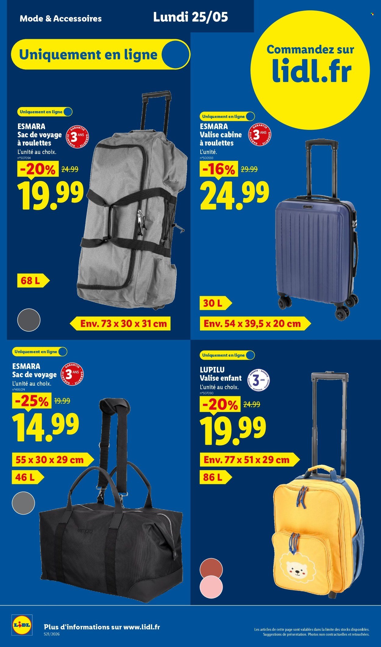 Catalogue LIDL - Les Exclu Web de la semaine (2026-05-25 - 2026-05-28)