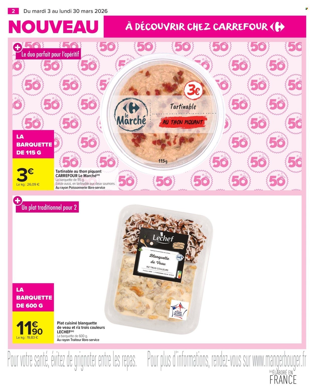 Catalogue CARREFOUR MARKET - LES NOUVEAUTÉS, VOTRE SÉLECTION À NE PAS MANQUER ! (2026-03-03 - 2026-03-30)