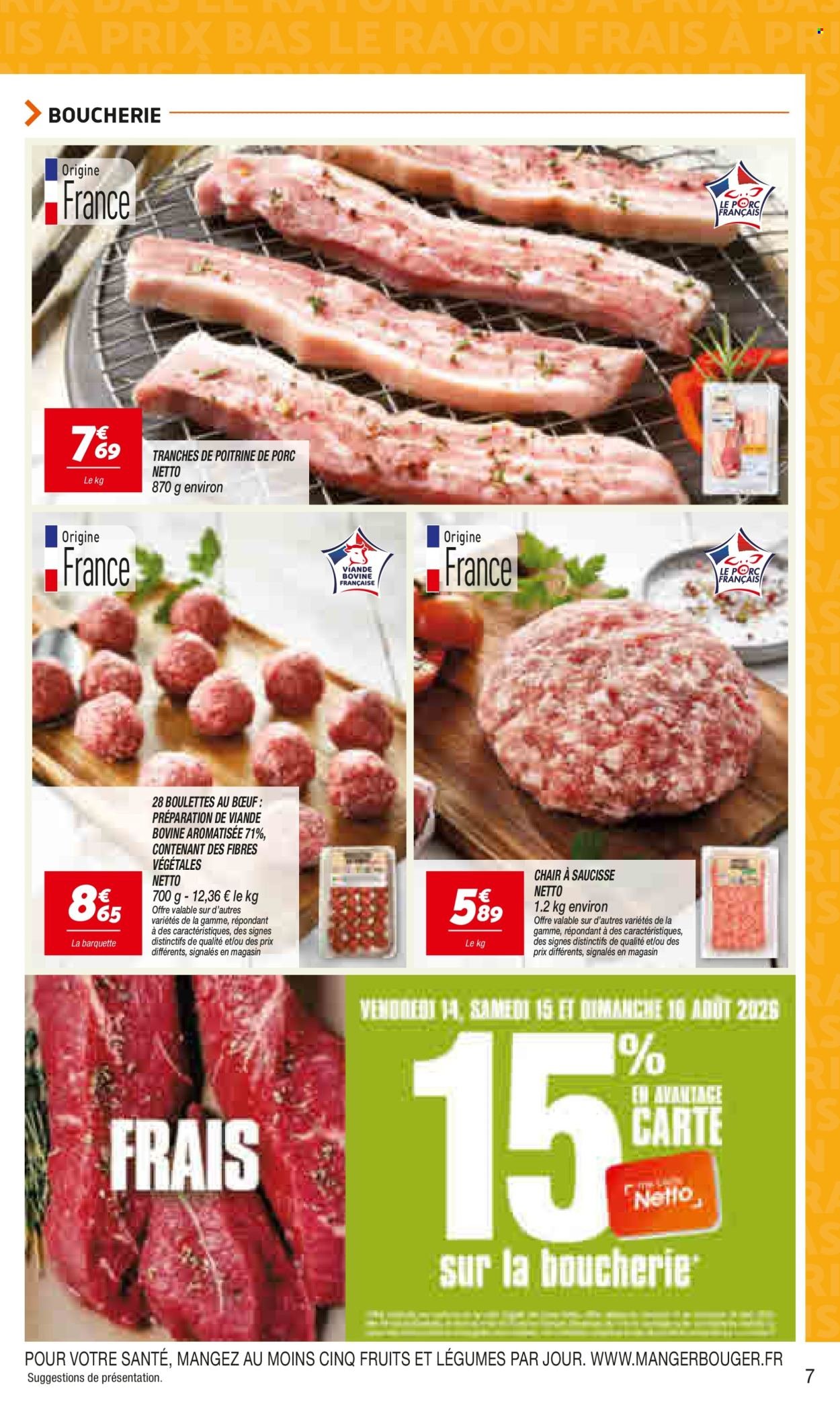 Catalogue NETTO - LE RAYON FRAIS À PRIX BAS