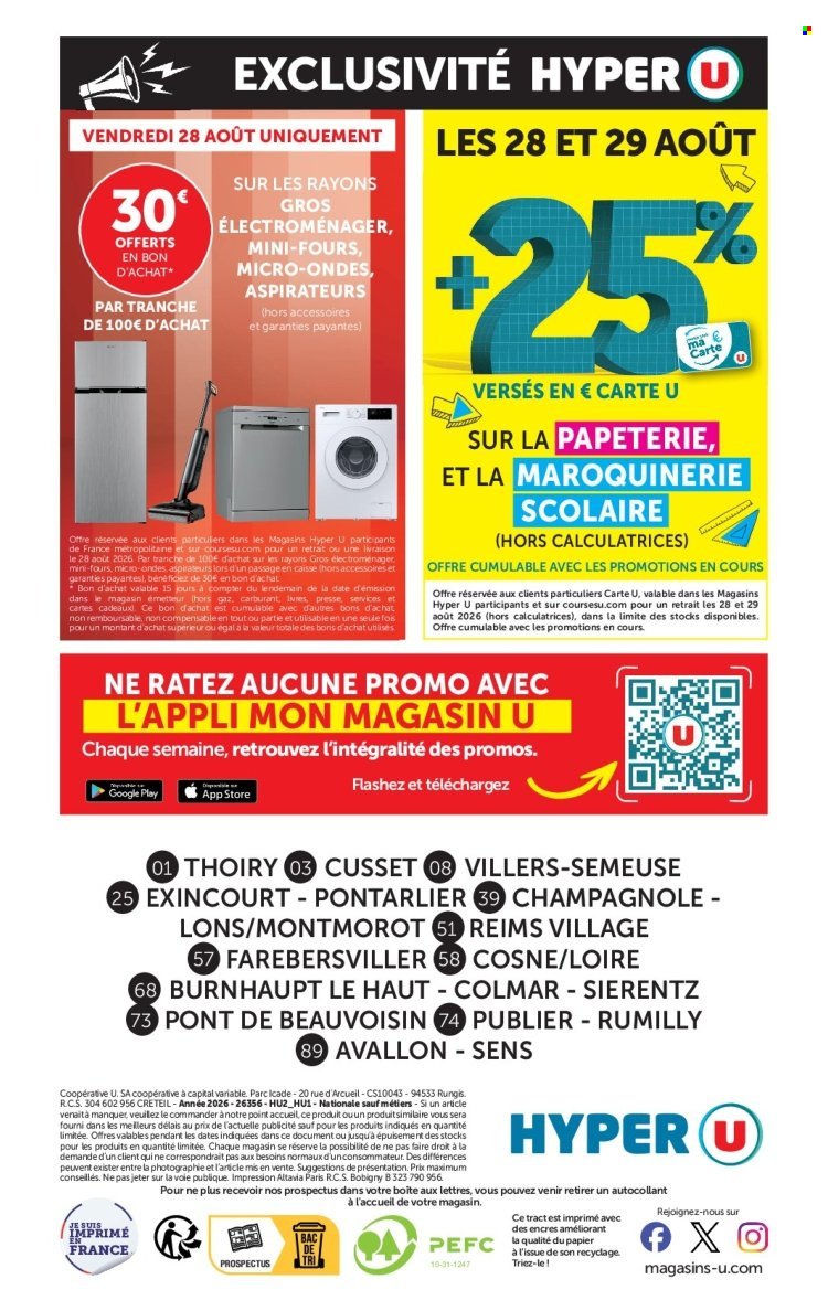 Catalogue HYPER U - Les prix bas de la semaine