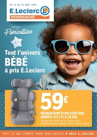 Catalogue E.LECLERC - Du mardi 11 août 2026