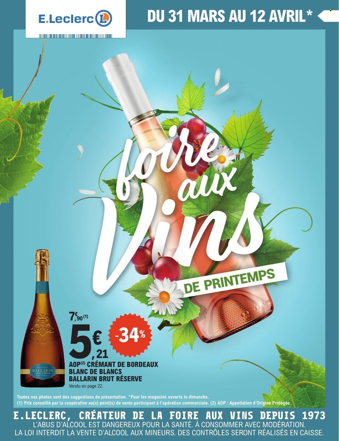 Catalogue E.LECLERC - FOIRE AUX VINS DE PRINTEMPS