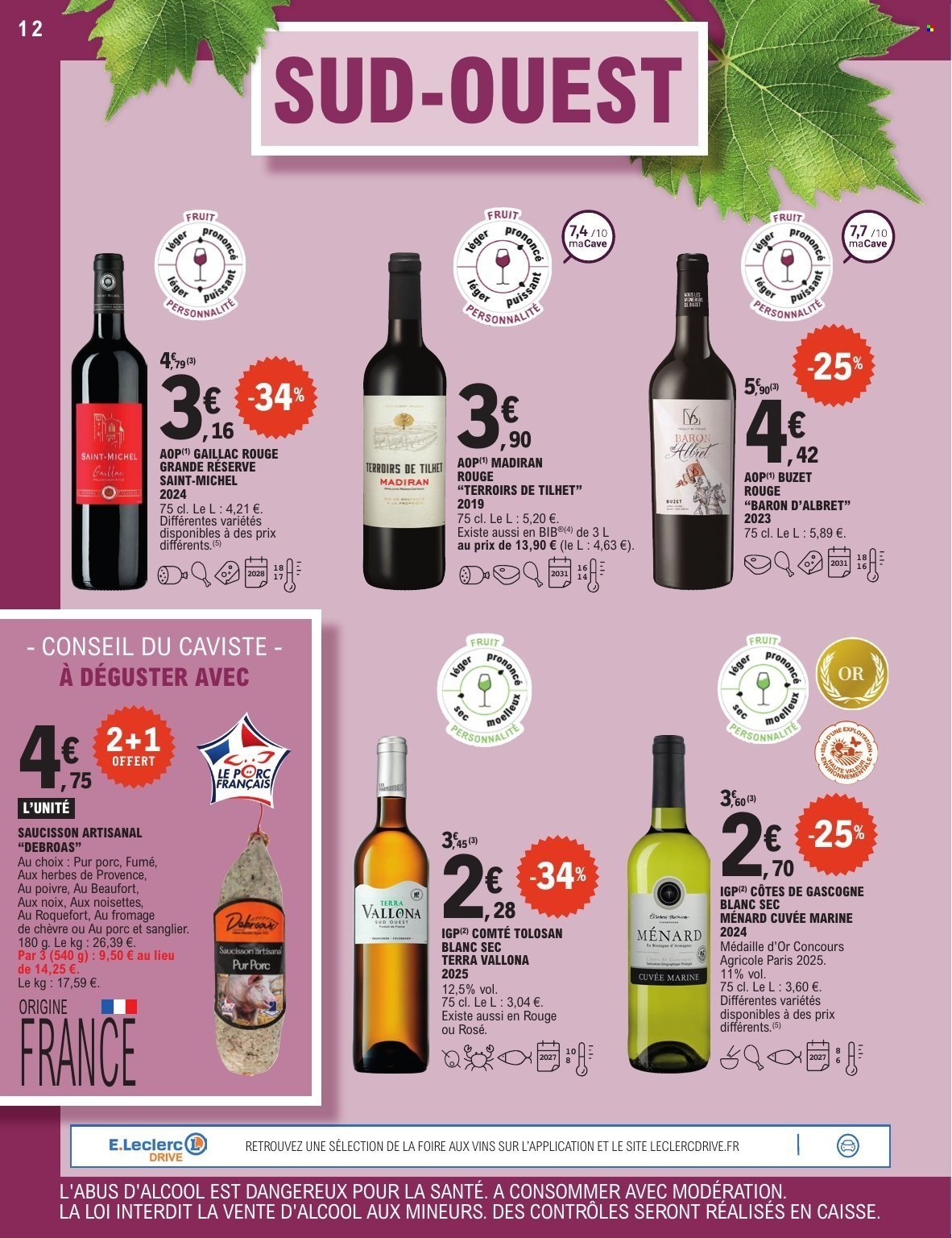 Catalogue E.LECLERC - FOIRE AUX VINS DE PRINTEMPS (2026-03-31 - 2026-04-12)